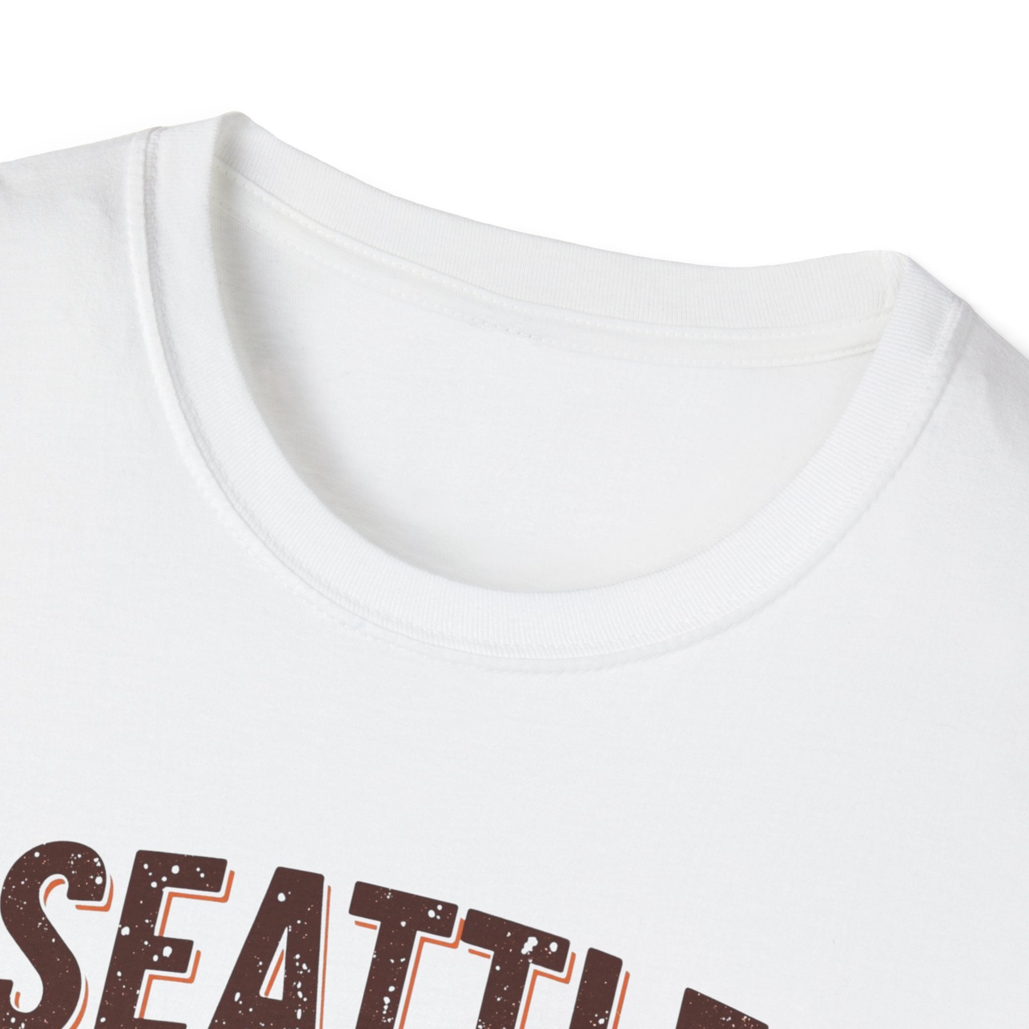 Seattle T-Shirt — "This City Runs on Caffeine and Chaos"