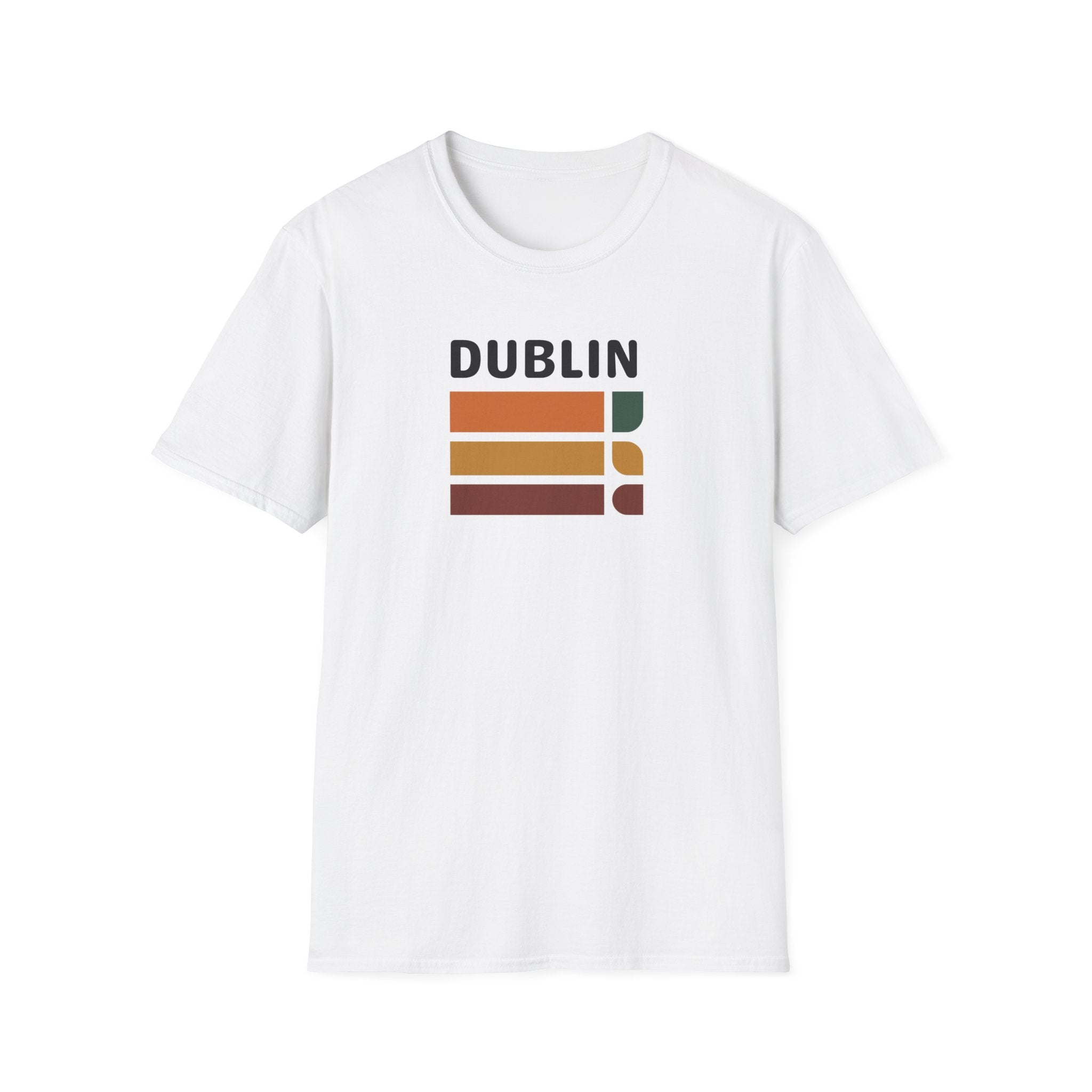 Dublin Retro Stripes T-Shirt | Irish City Graphic Tee