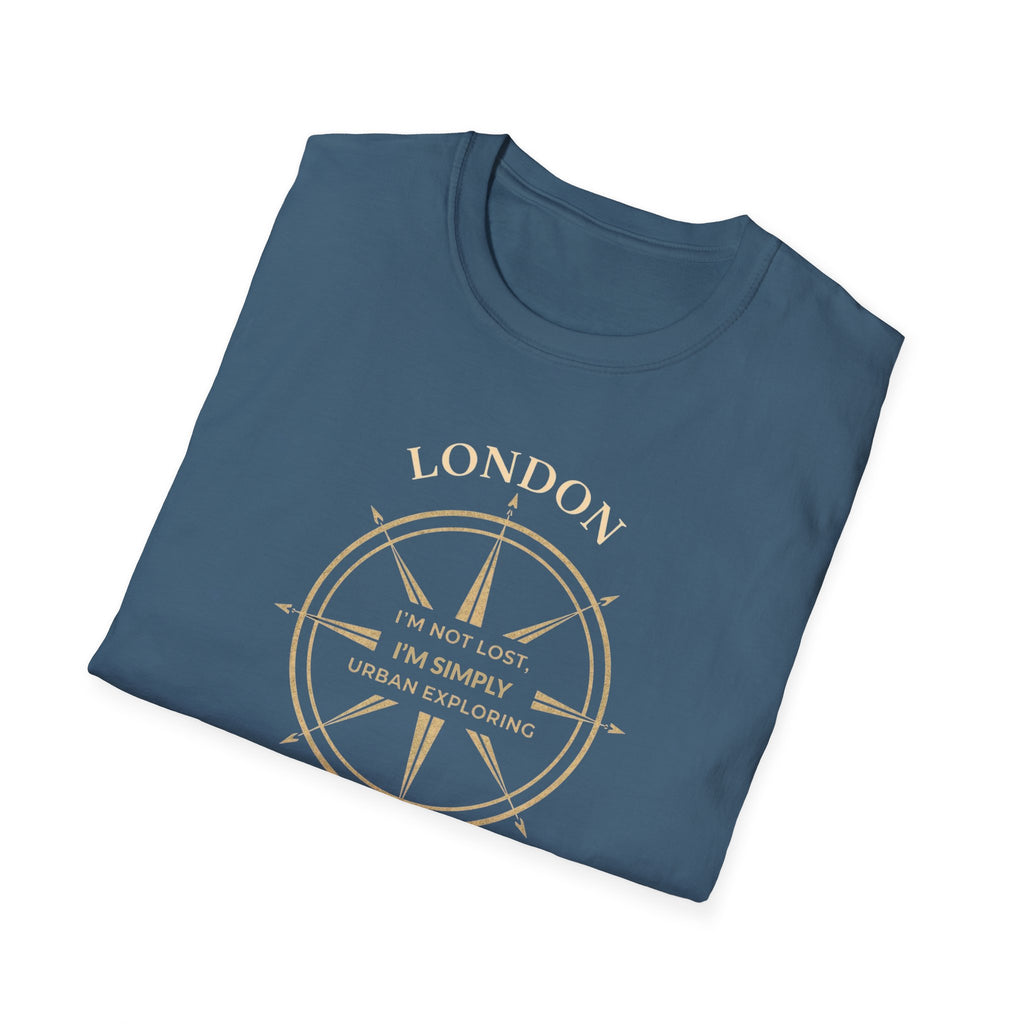 London Compass T-Shirt — "I’m Not Lost, I’m Simply Urban Exploring"