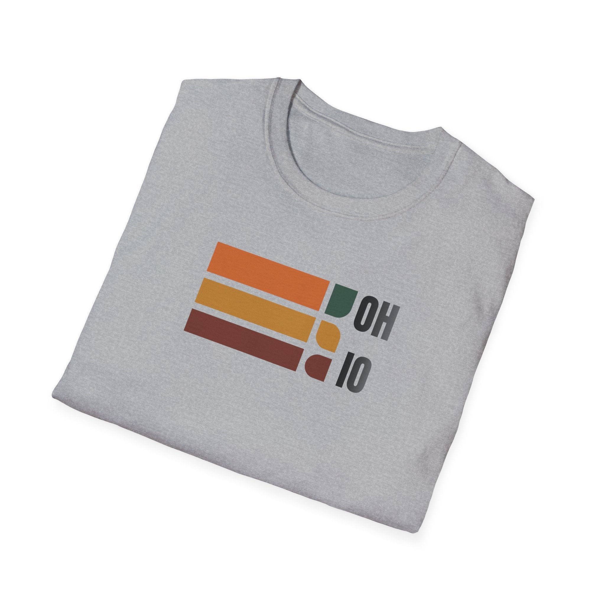 Ohio State Outline Stripes T-Shirt | Retro Buckeye Pride