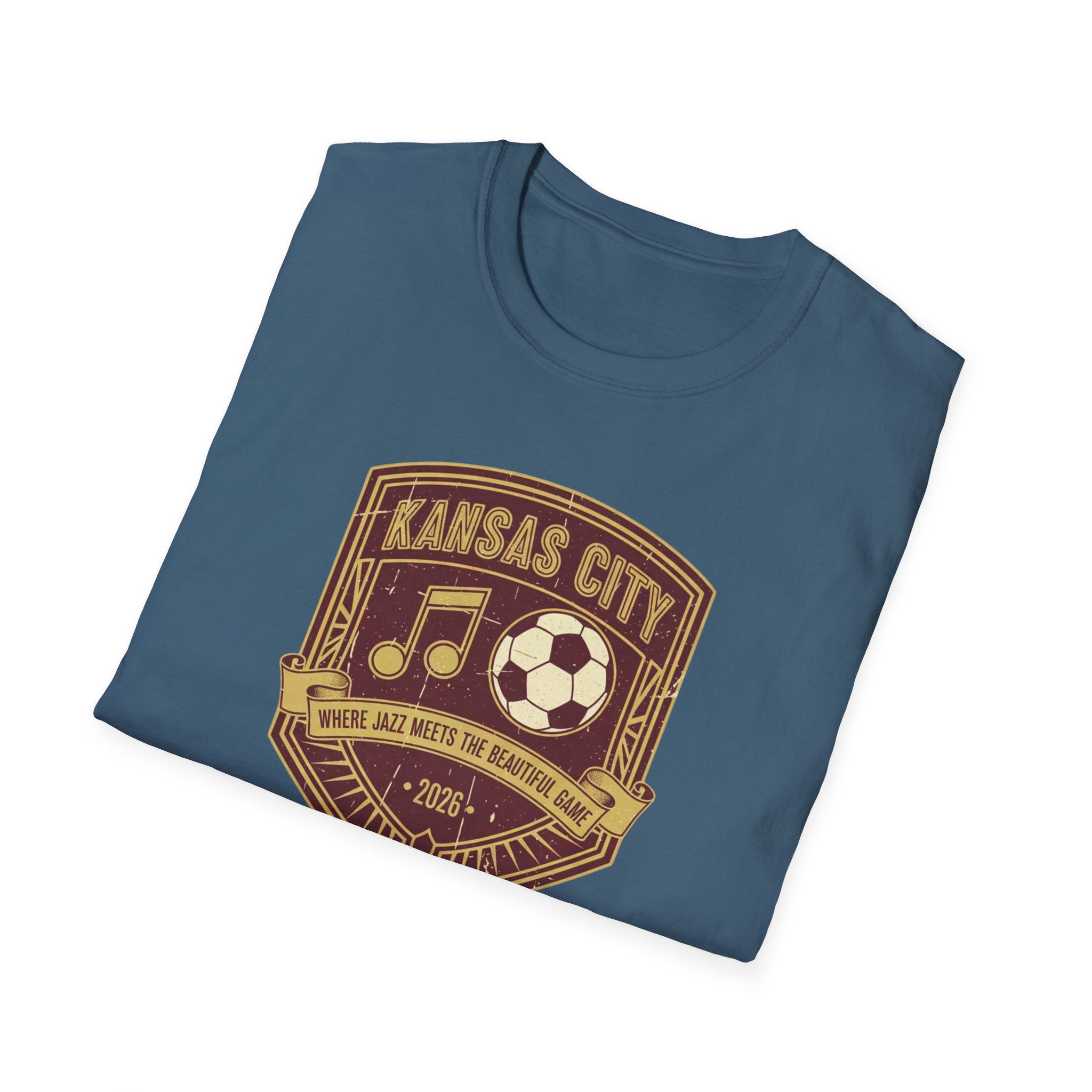 Kansas City Music & Soccer Crest T-Shirt