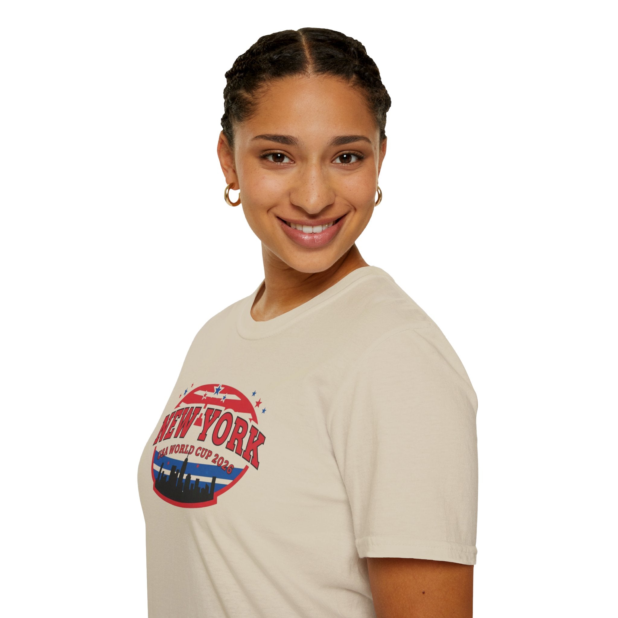 New York World Cup 2026 T-Shirt — Vintage Skyline Soccer Tee