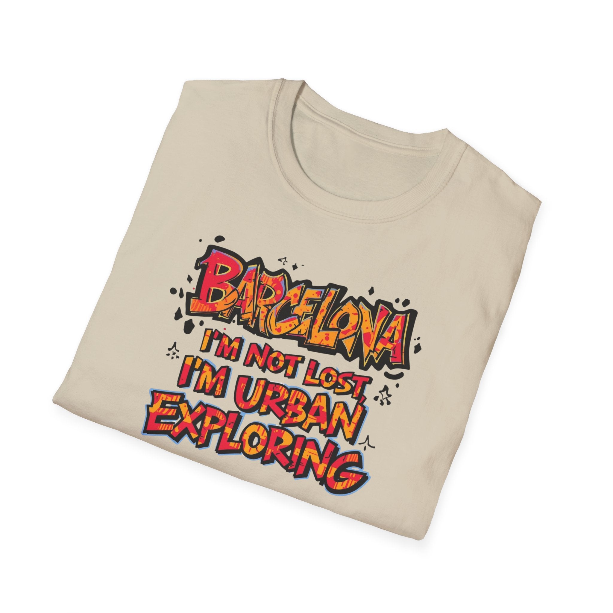 Barcelona Urban Exploring T-Shirt — "I'm Not Lost, I'm Urban Exploring" Travel Tee