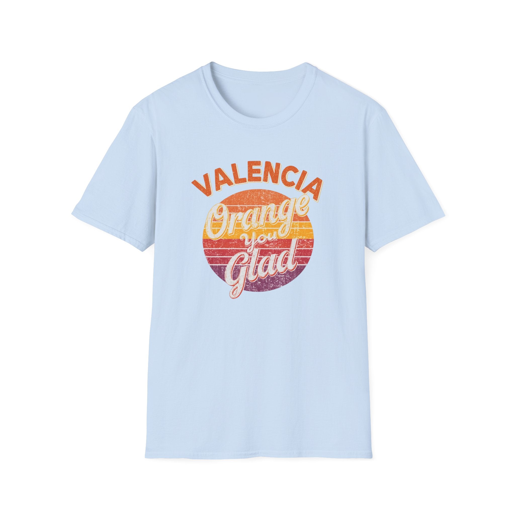 Valencia Orange You Glad Retro Graphic T-Shirt
