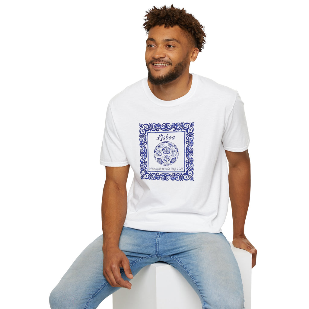 Lisboa Azulejo T-Shirt — Portuguese Tile Vintage Travel Tee