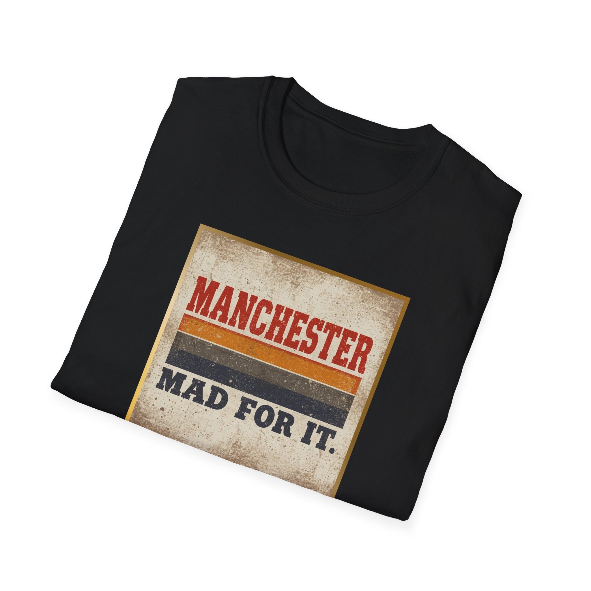Manchester Mad For It T-Shirt — Vintage Football / City Pride Tee