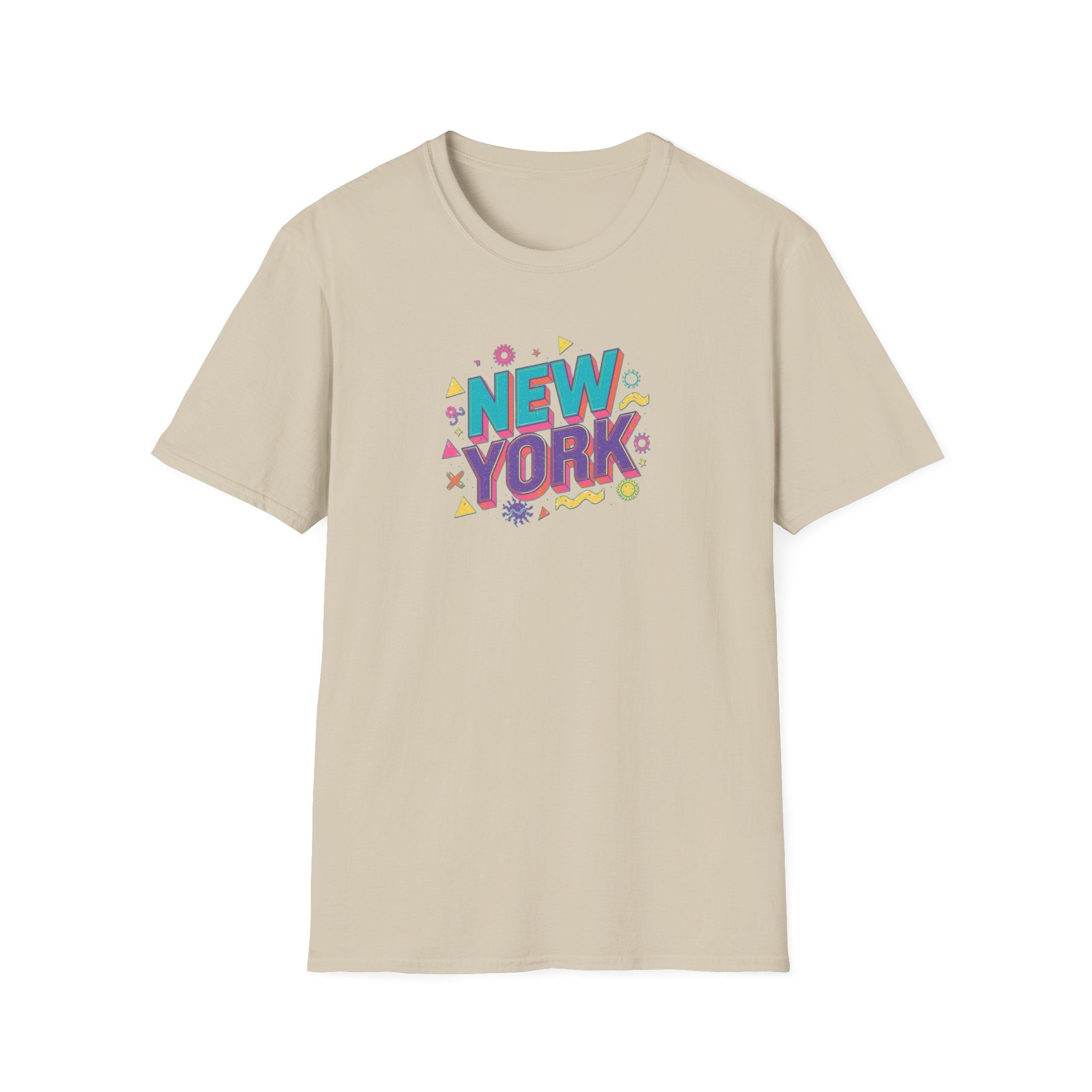 New York colorful typography T-Shirt | city souvenir, retro pop design