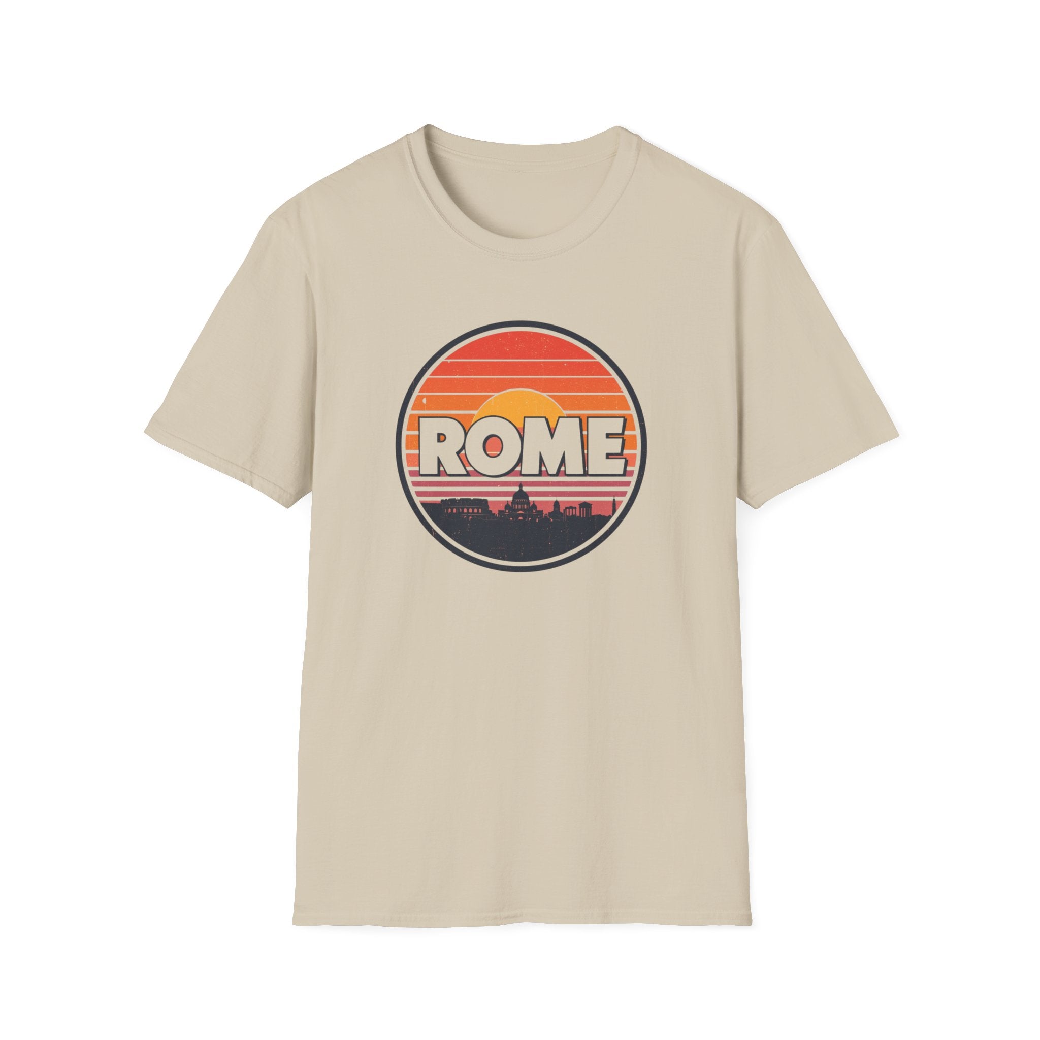 Rome Sunset T-Shirt — Vintage Retro City Skyline Tee