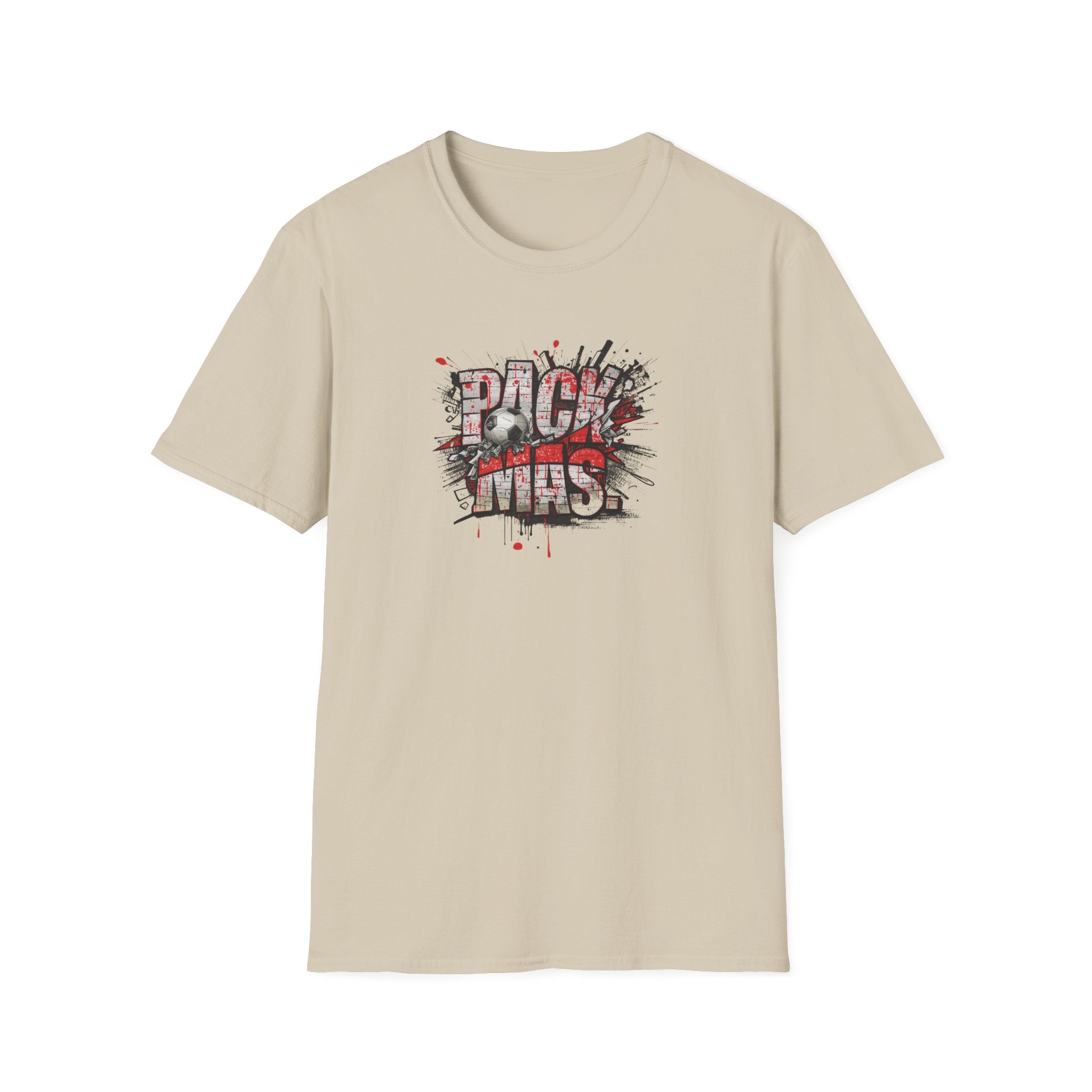 PACK MAS graphic T-Shirt | grunge splatter typography