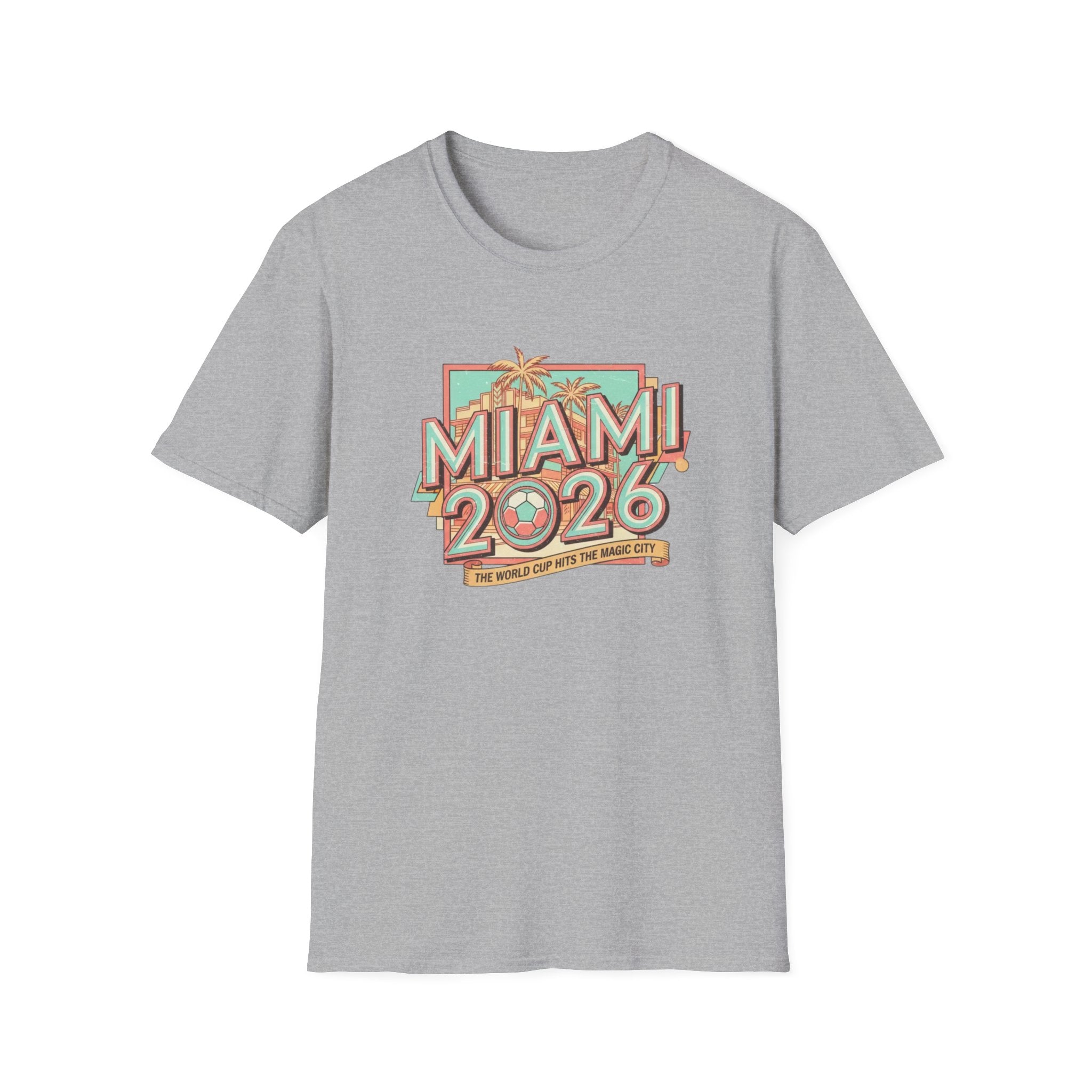 Miami 2026 Retro Palm Beach T-Shirt