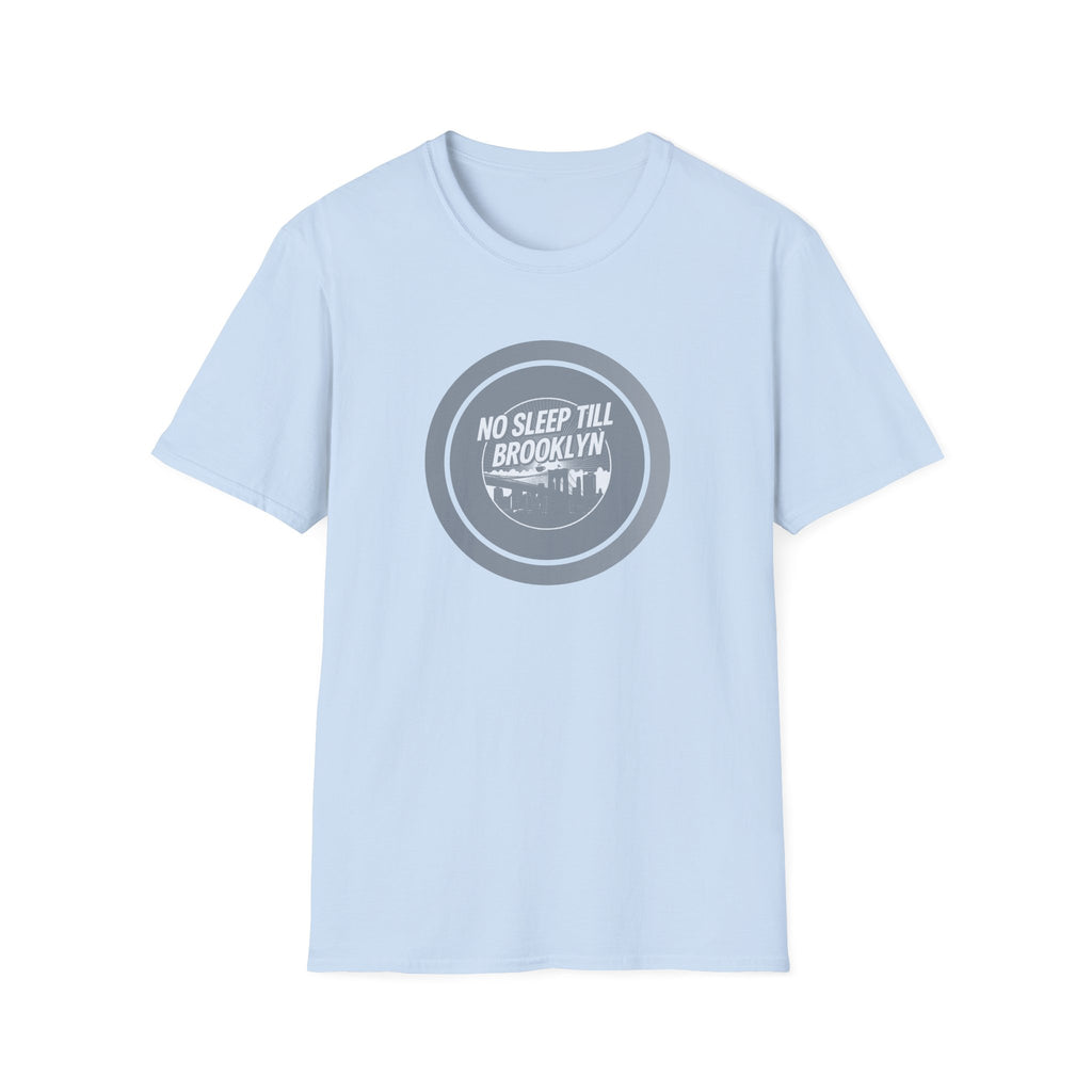 No Sleep Till Brooklyn T-Shirt | Retro NYC Skyline Circle Logo