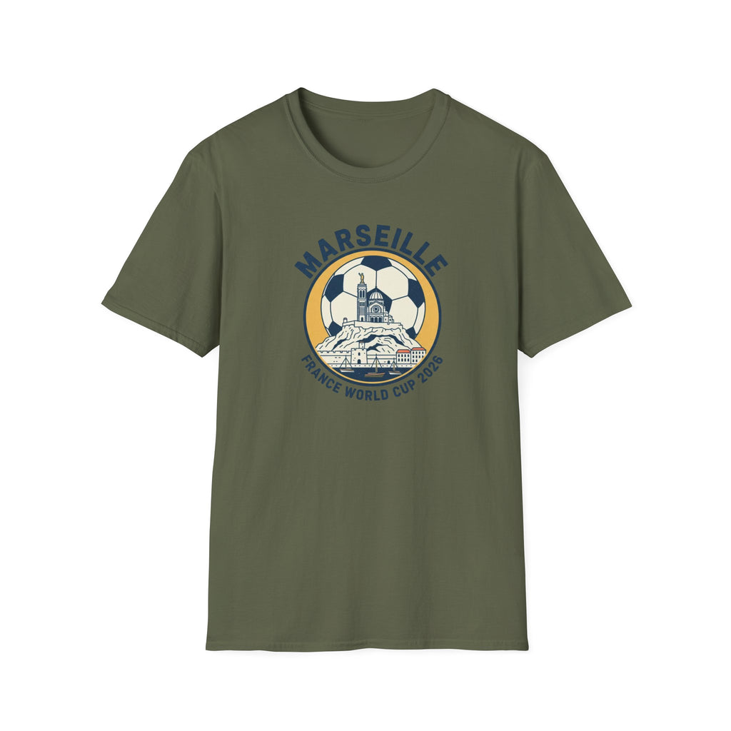 Marseille Soccer T‑Shirt – France World Cup 2026 Stadium Graphic