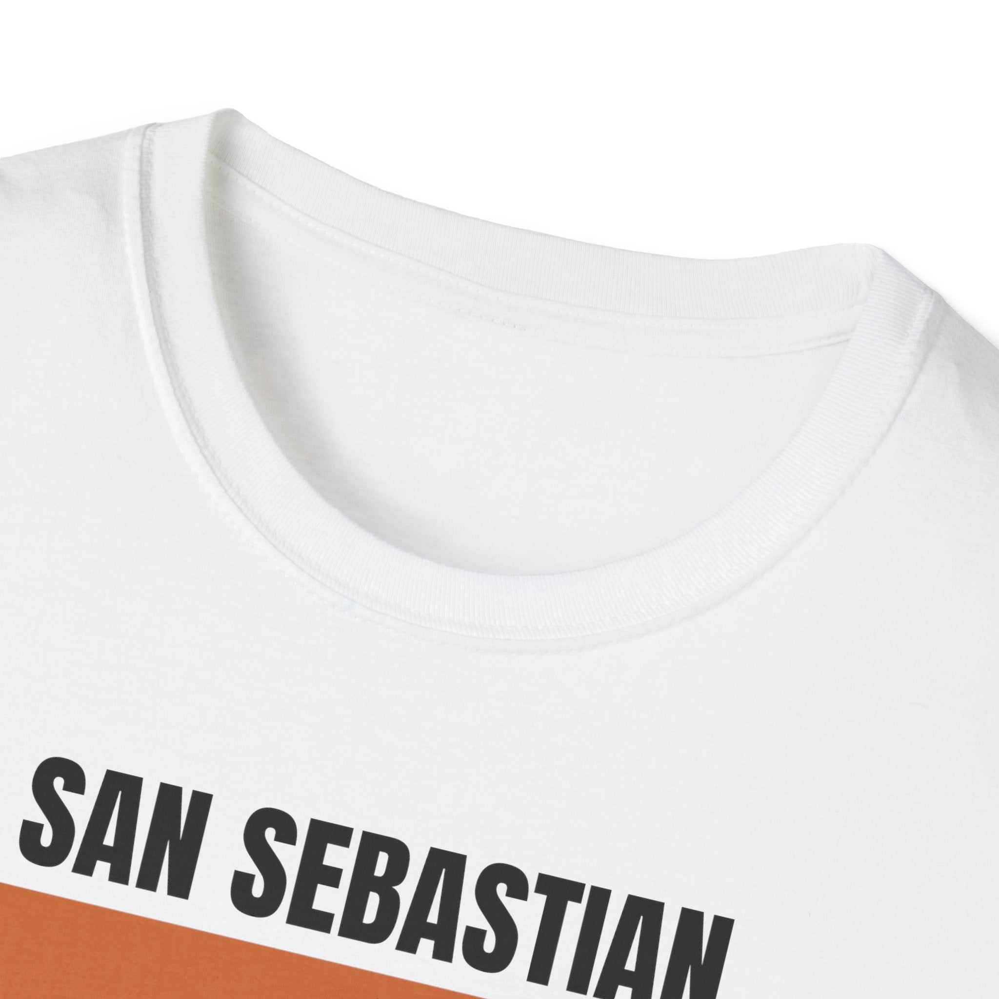 San Sebastian Retro Stripes T-Shirt | Vintage Sunset City Tee