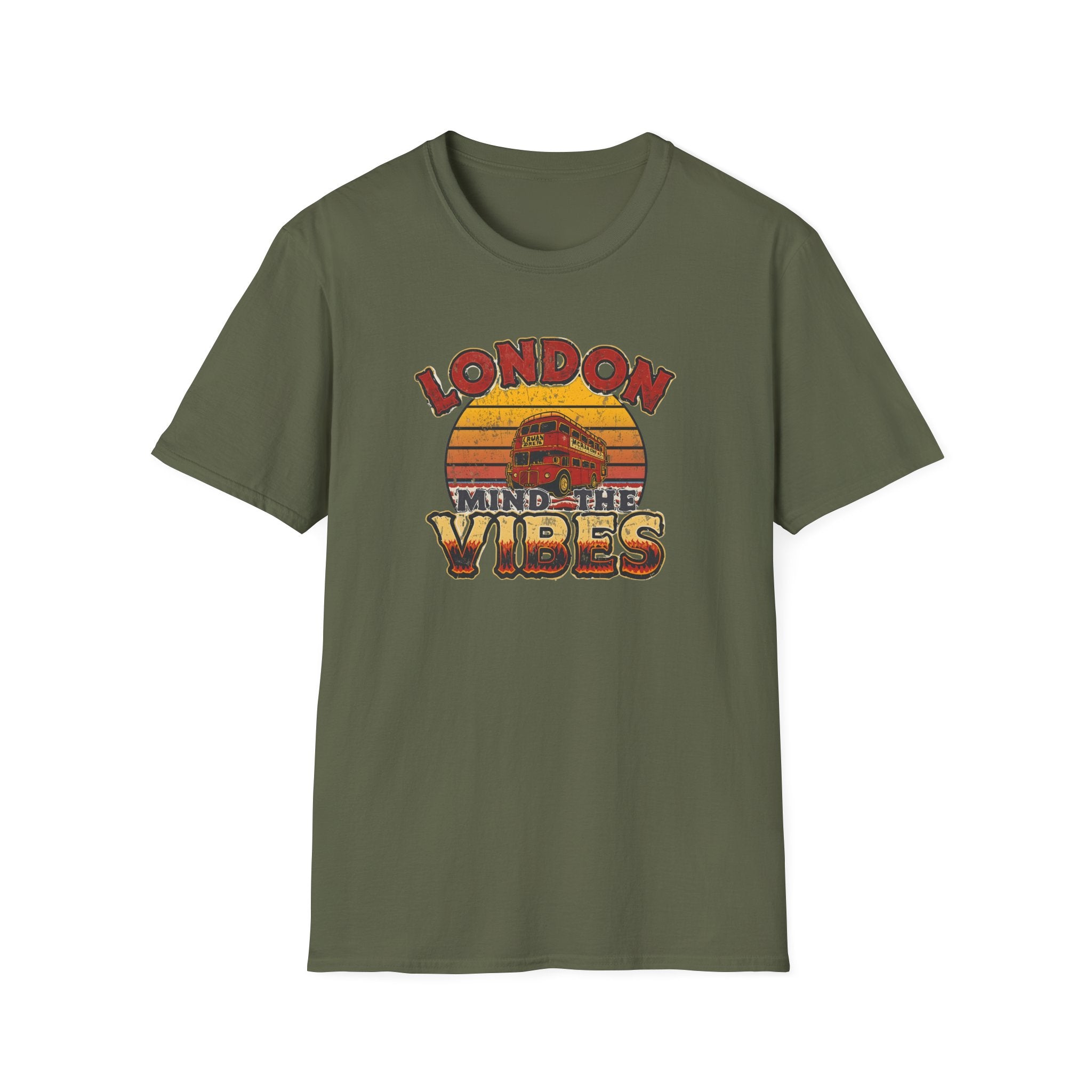 London Vibes T-Shirt — Retro "Mind the Vibes" Graphic Tee
