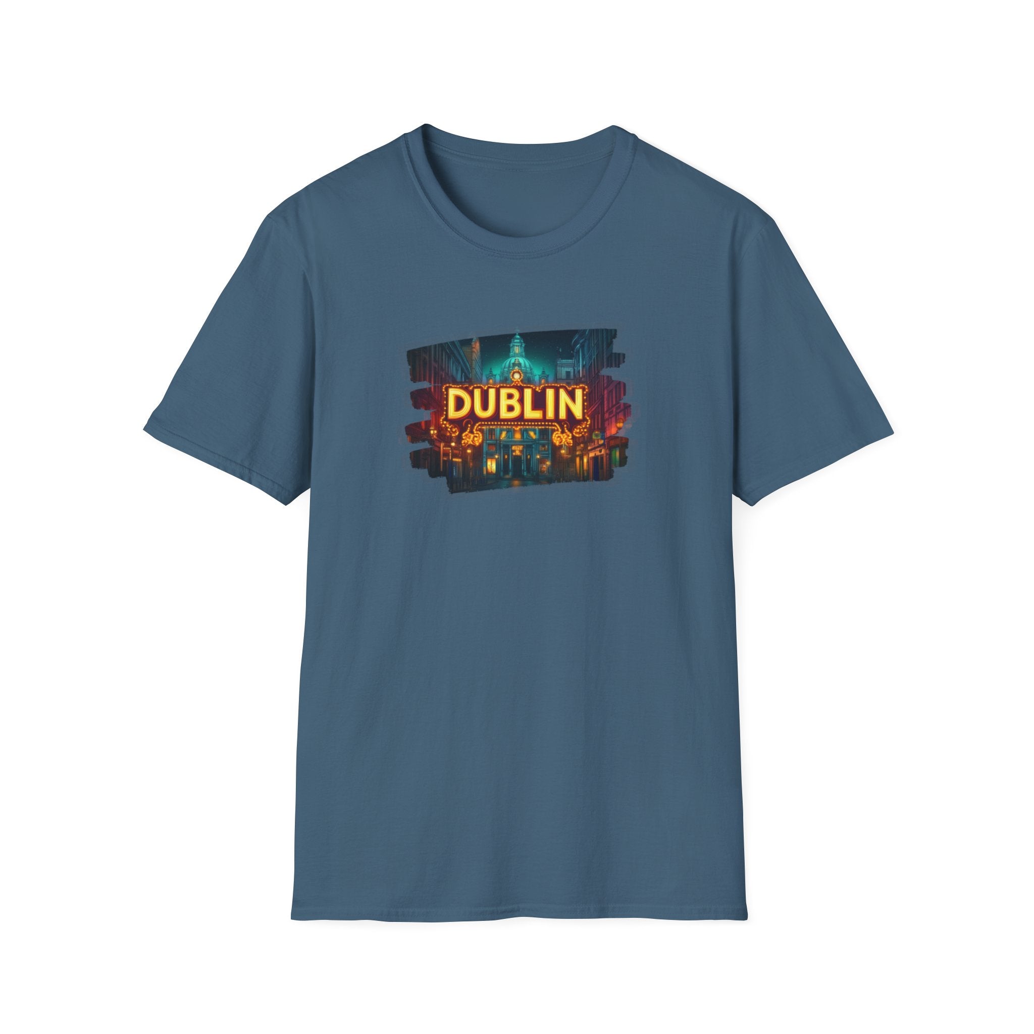 Dublin Cityscape Painting T-Shirt | Ireland Travel Souvenir