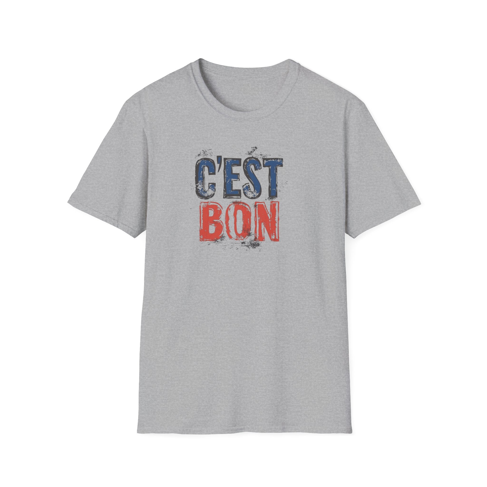 C'est Bon distressed French flag lettering T-Shirt | France graphic tee