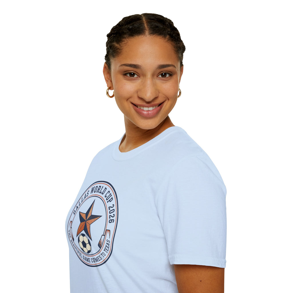 Dallas World Cup 2026 Soccer Badge T-Shirt