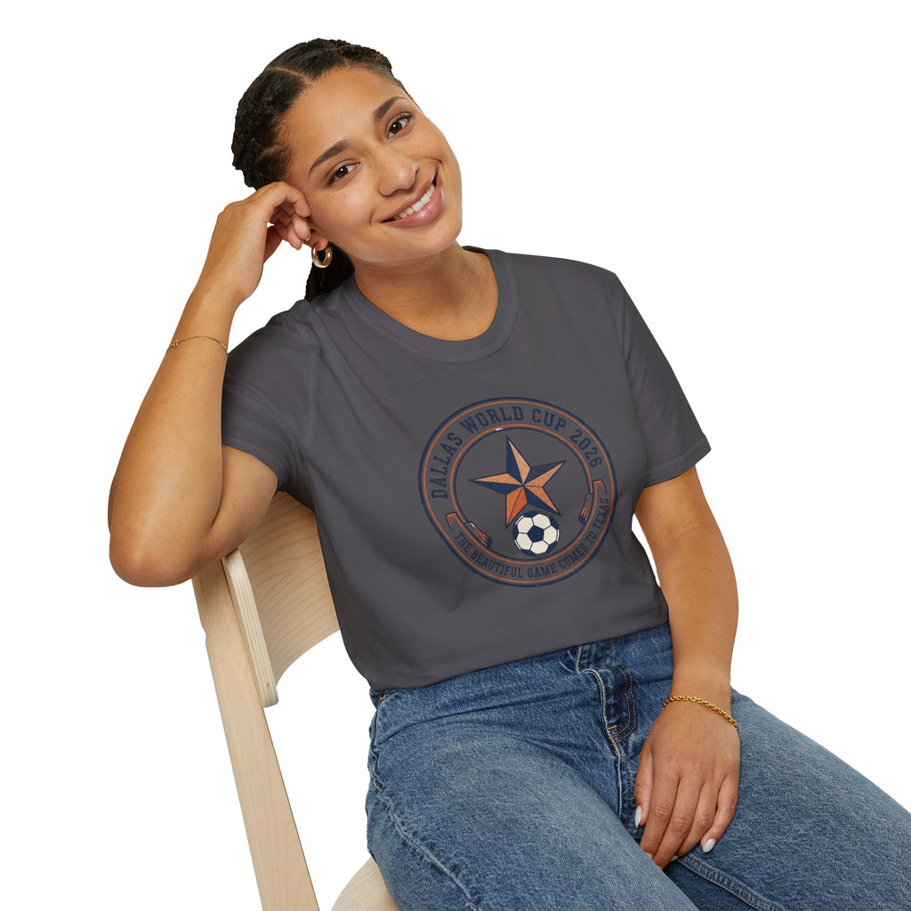Dallas World Cup 2026 Soccer Badge T-Shirt