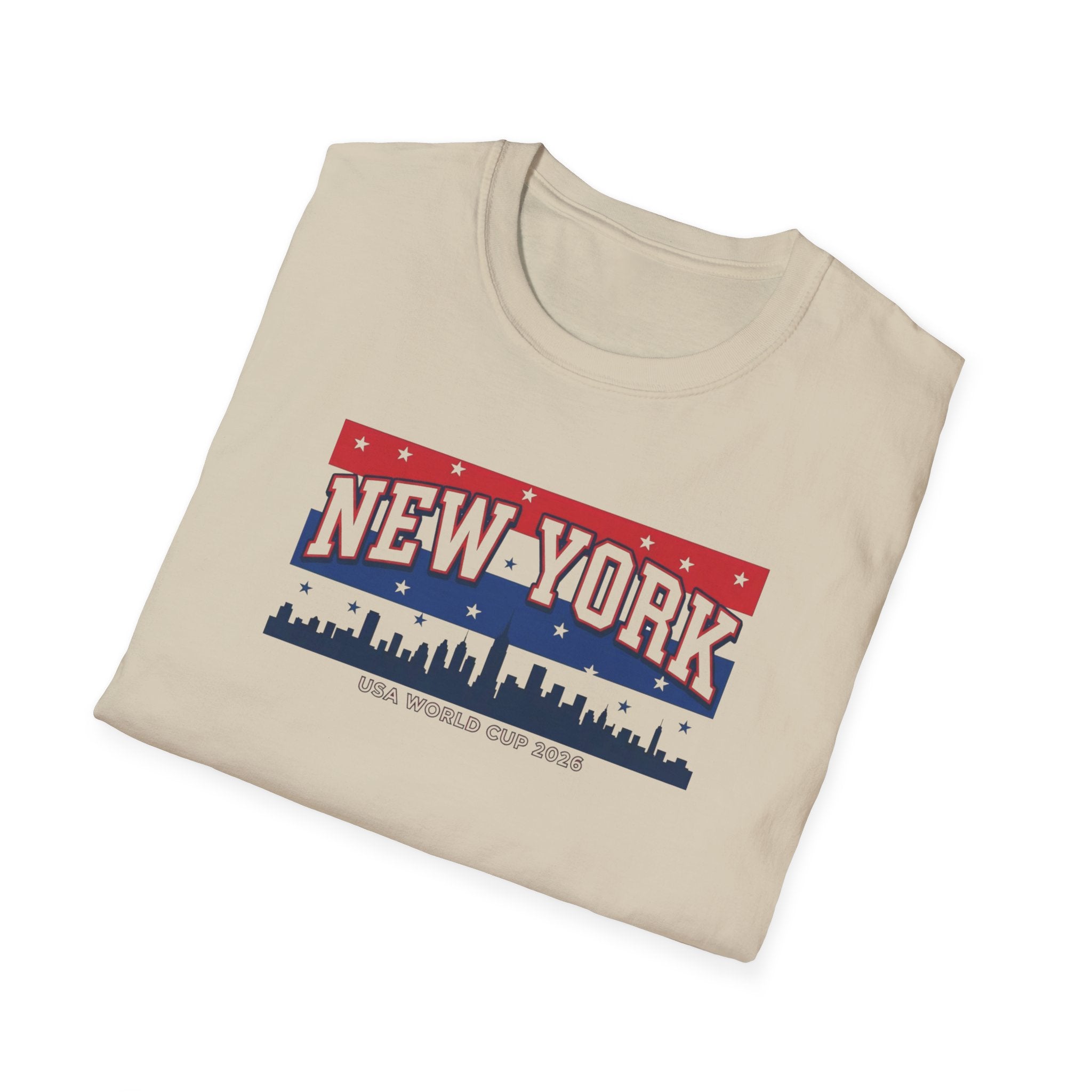 New York Skyline T-Shirt - Patriotic USA City Graphic Tee