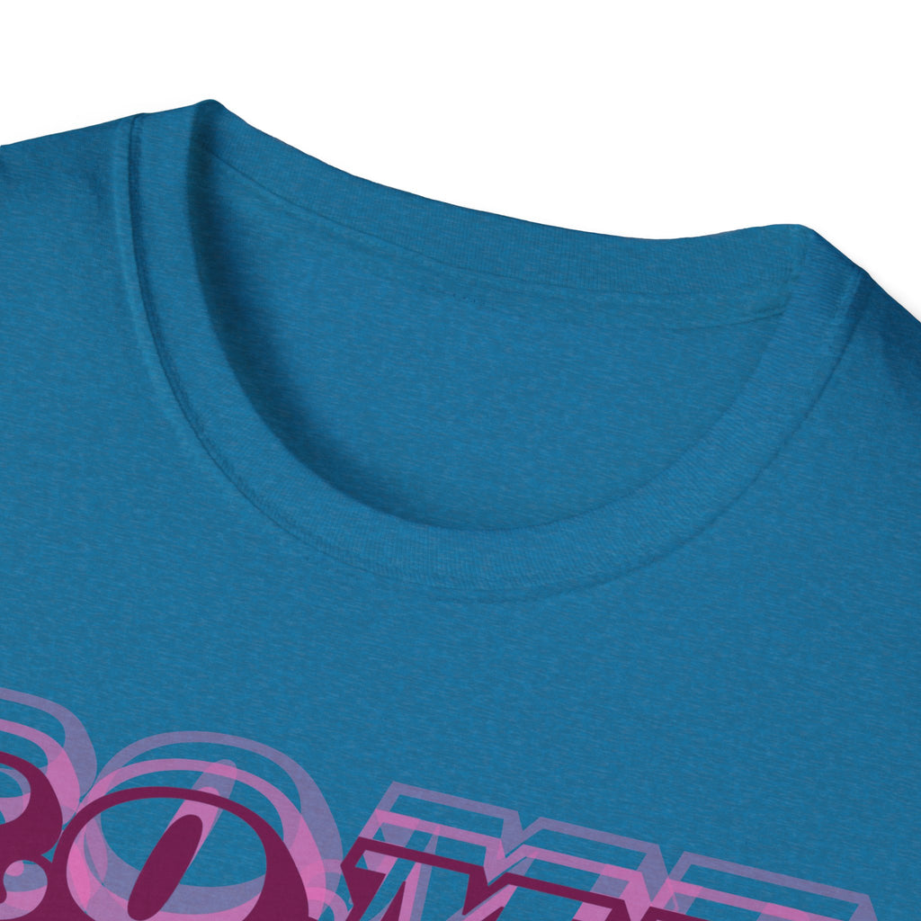 ROME 3D Retro Text T-Shirt | Pink Ombre City Typography