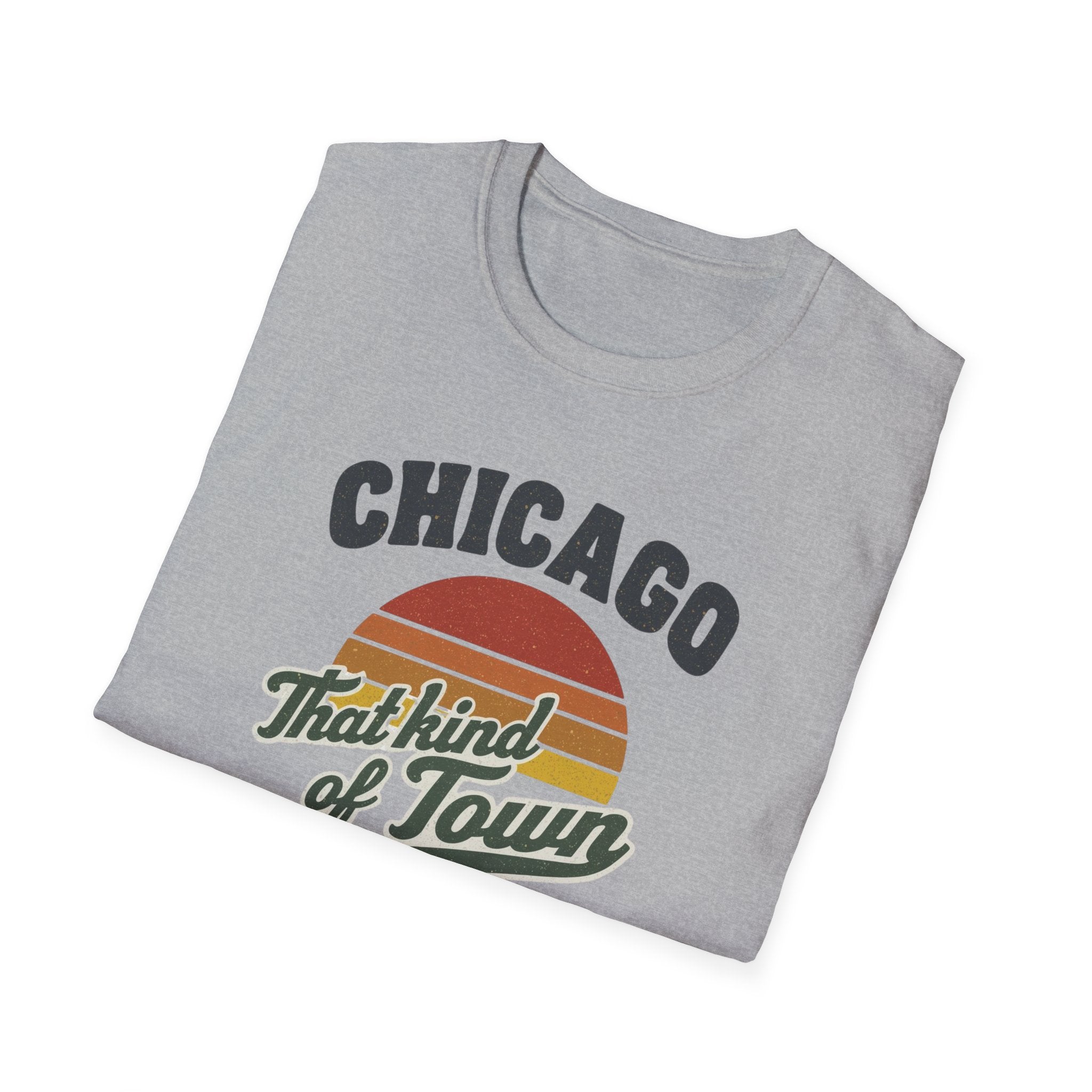 Chicago That Kind of Town Retro Sunset T-Shirt