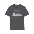 Roma skyline illustration T-Shirt | Colosseum Vatican Stencil