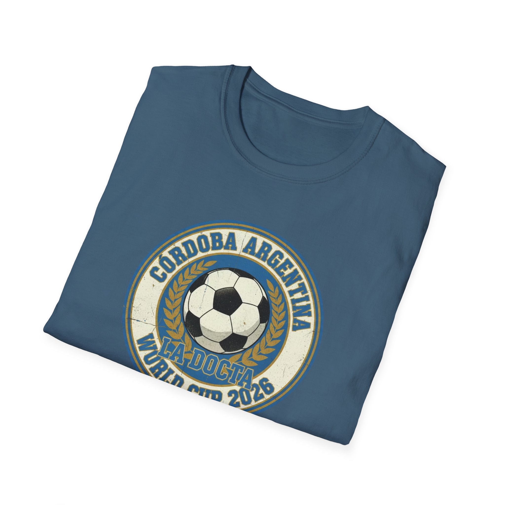 Argentina World Cup 2026 Soccer T-Shirt — Córdoba Retro Football Crest