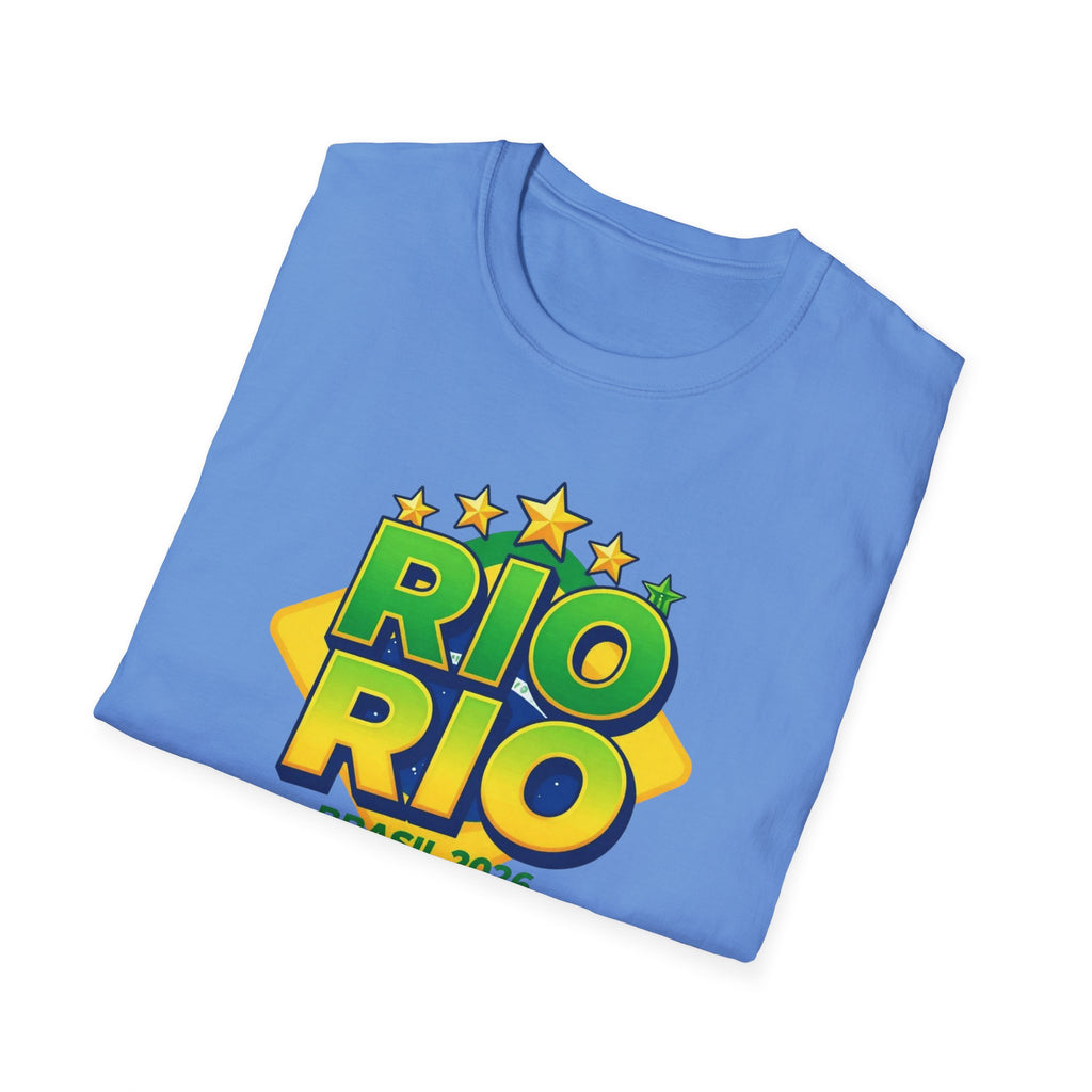 Rio Rio Brasil 2026 T-Shirt — Bright Brazilian Travel Souvenir Tee