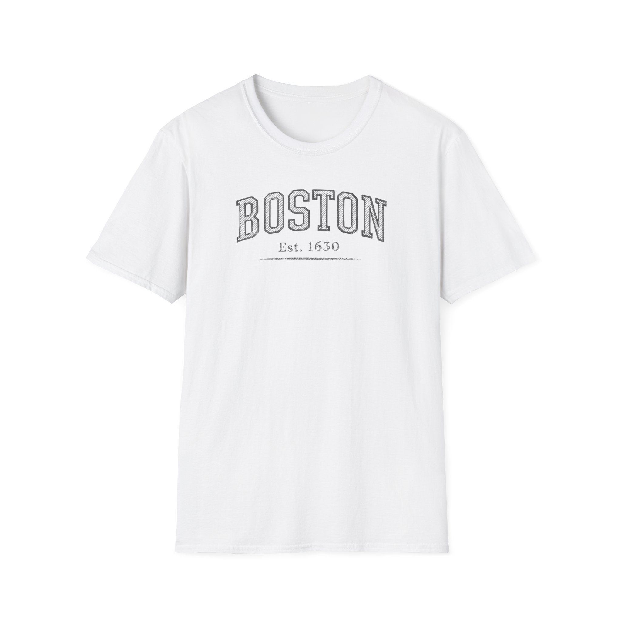 Boston Established 1630 T-Shirt — Vintage Collegiate City Tee