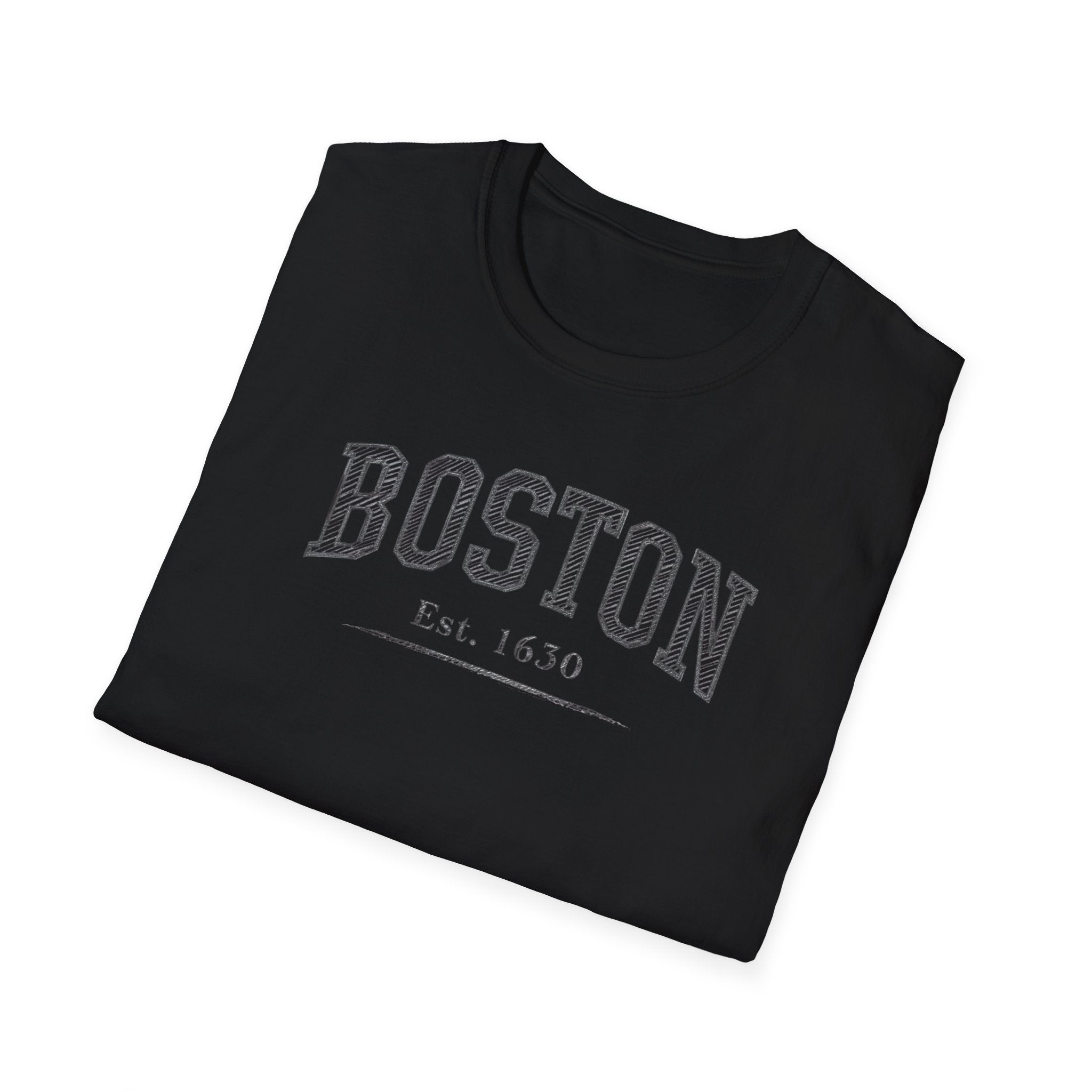 Boston Established 1630 T-Shirt — Vintage Collegiate City Tee