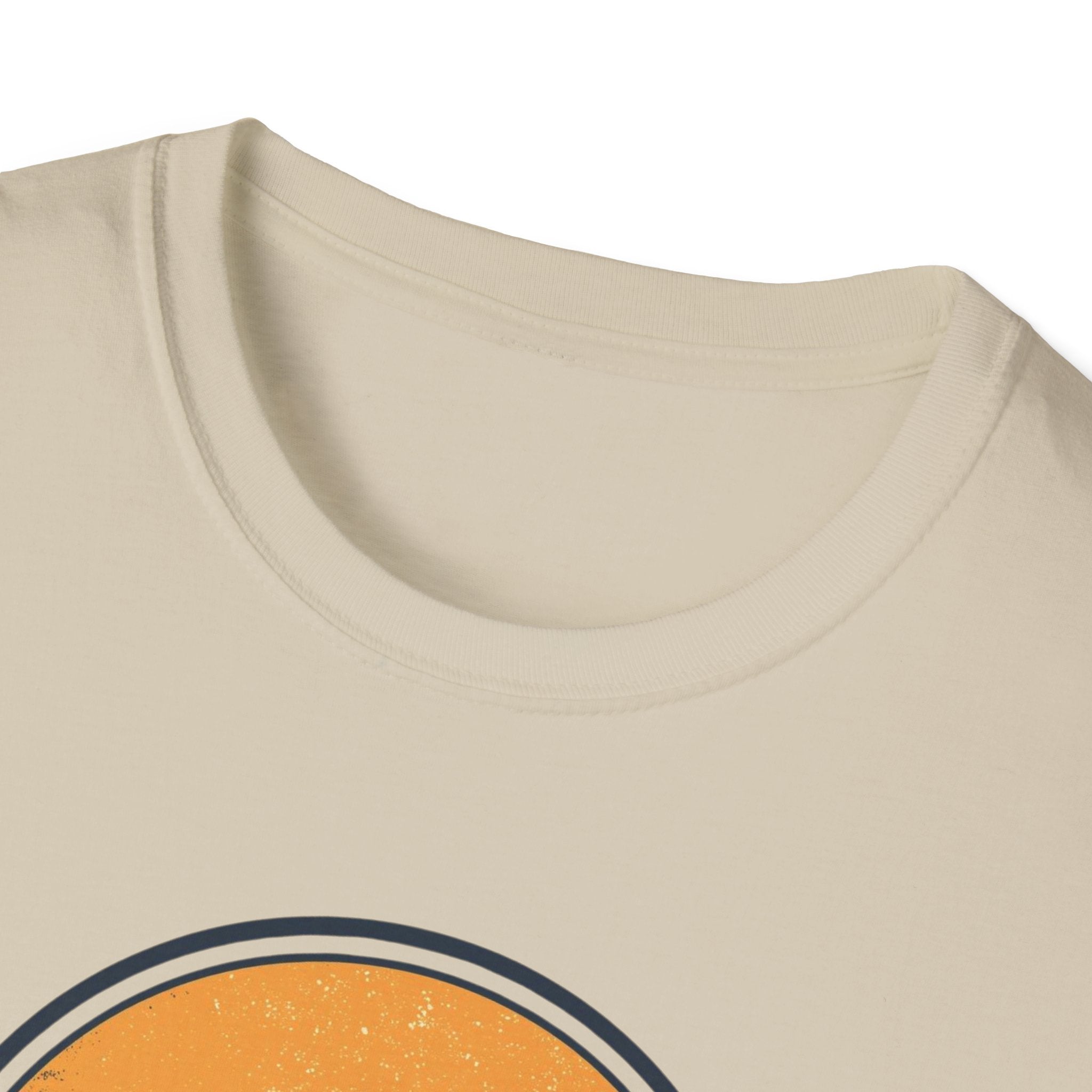Boston Skyline Circle T‑Shirt — Retro Sunset City Graphic