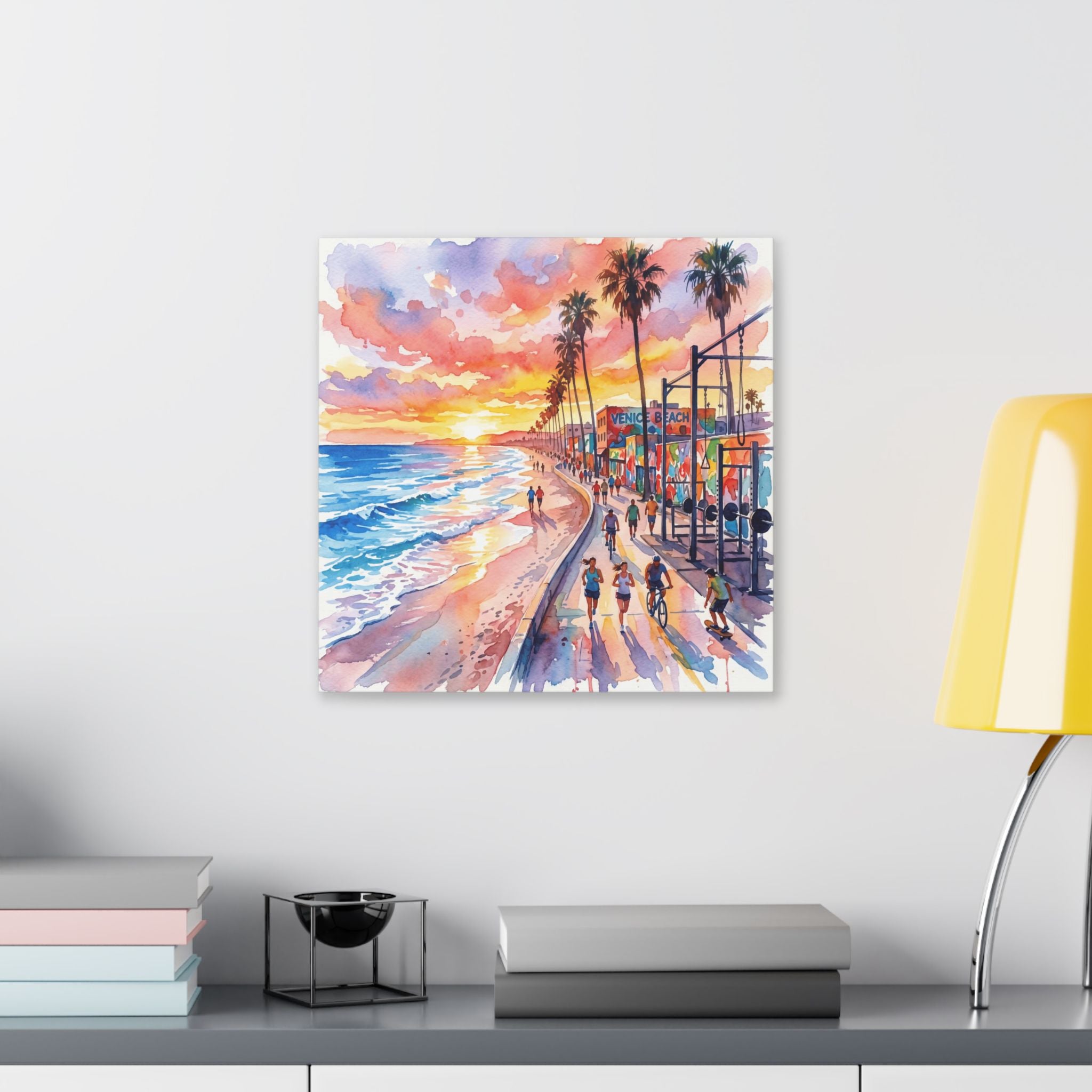 Venice Beach Sunset Canvas