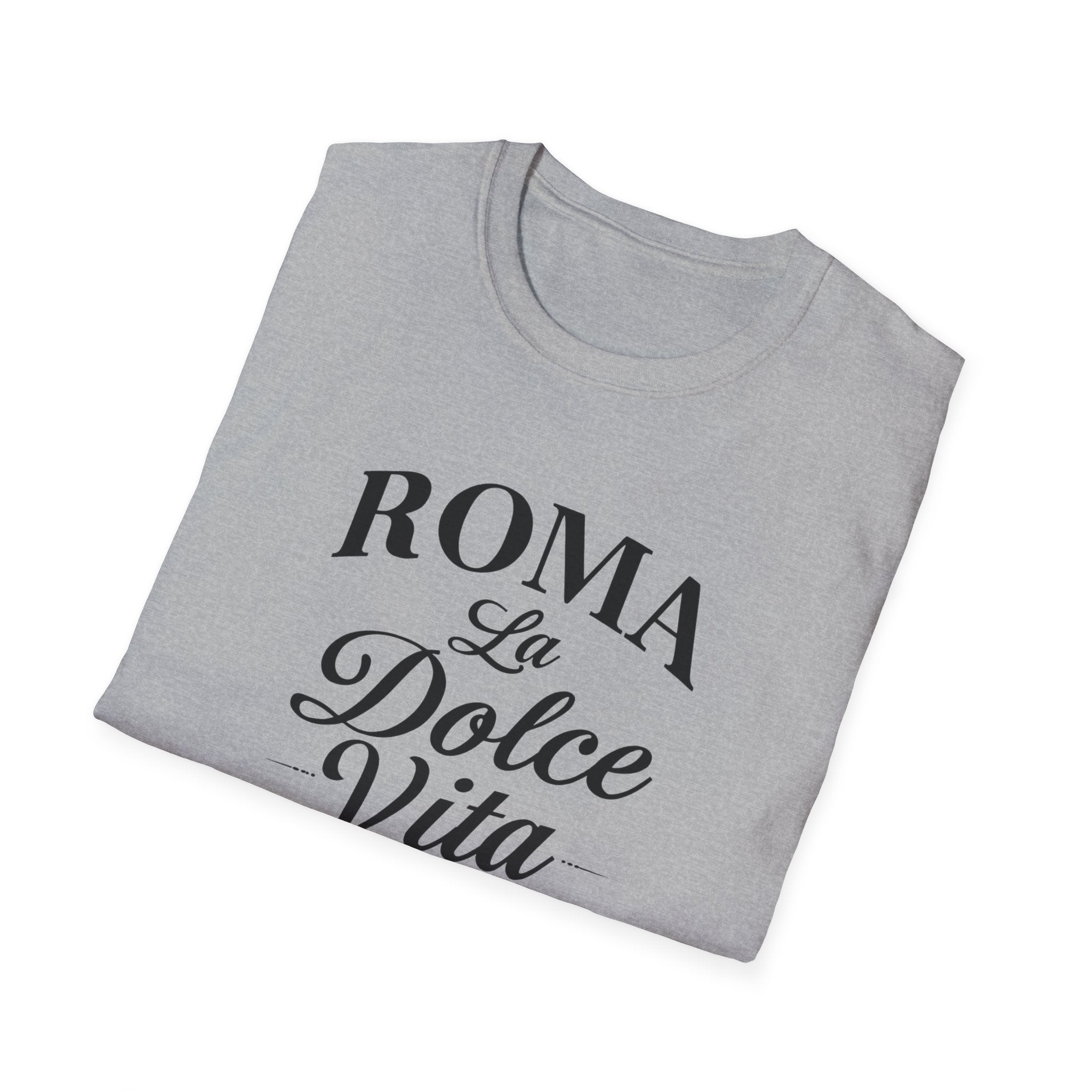 Roma La Dolce Vita T-Shirt | Italian Typography Travel Tee