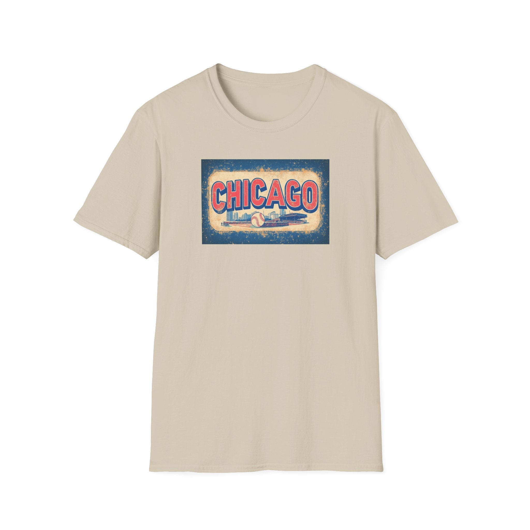Chicago Retro Skyline T-Shirt | Vintage City Typography