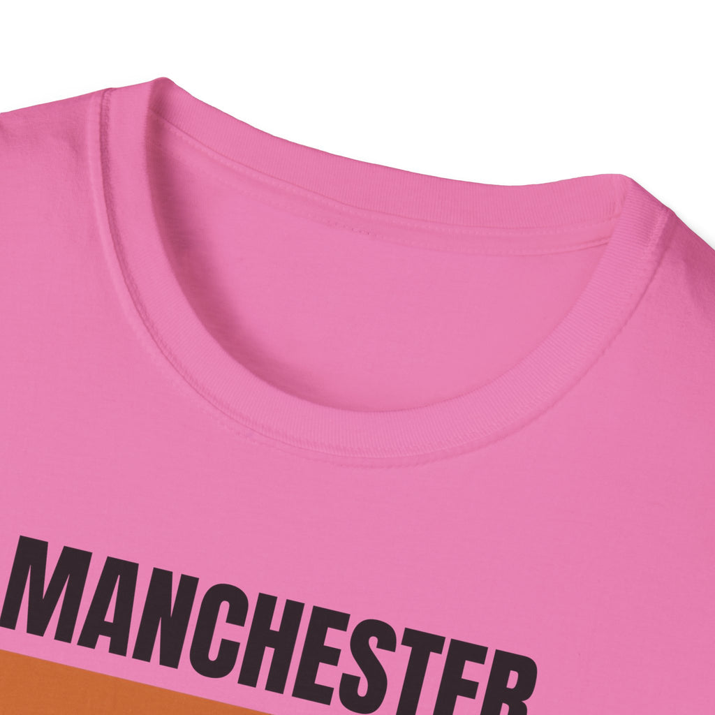 Manchester Retro Stripes T-Shirt | Vintage City Graphic