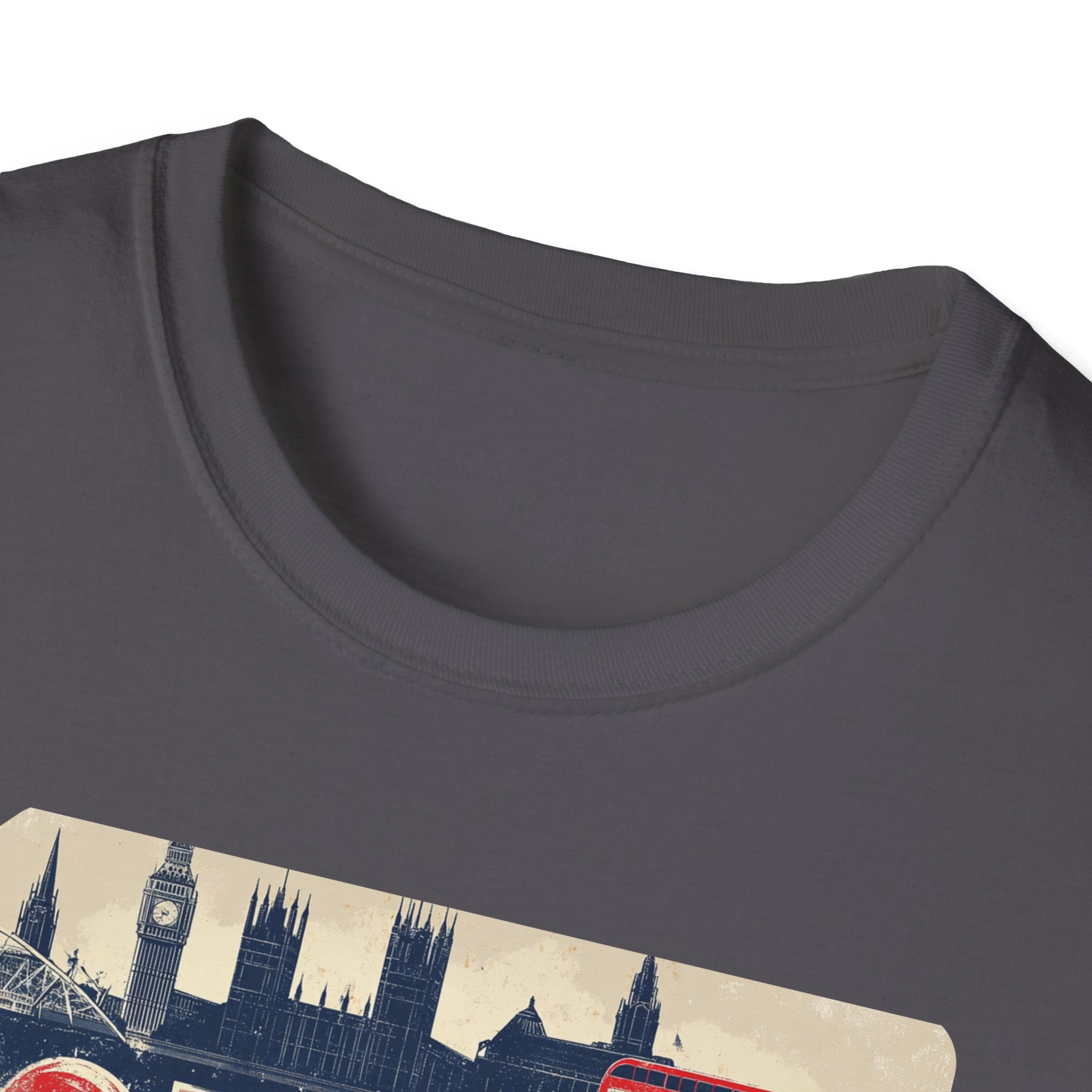 London Vintage Sign T-Shirt | Skyline, Union Jack Bus