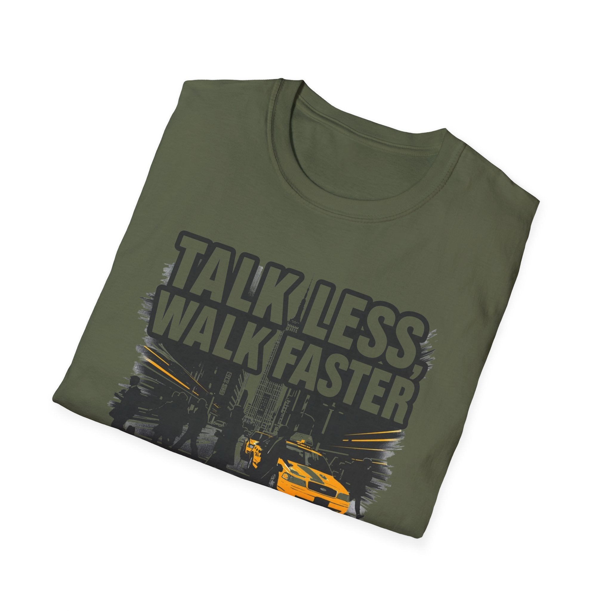 Talk Less Walk Faster T-Shirt | NYC City Street Taxi Graphic Tee