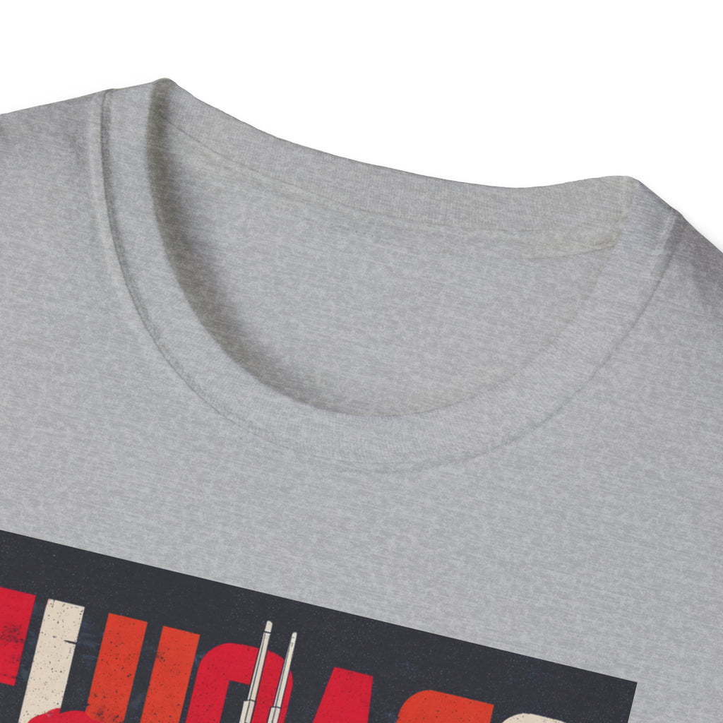 Chicago Bulls Cityscape T-Shirt | Basketball skyline, team logo