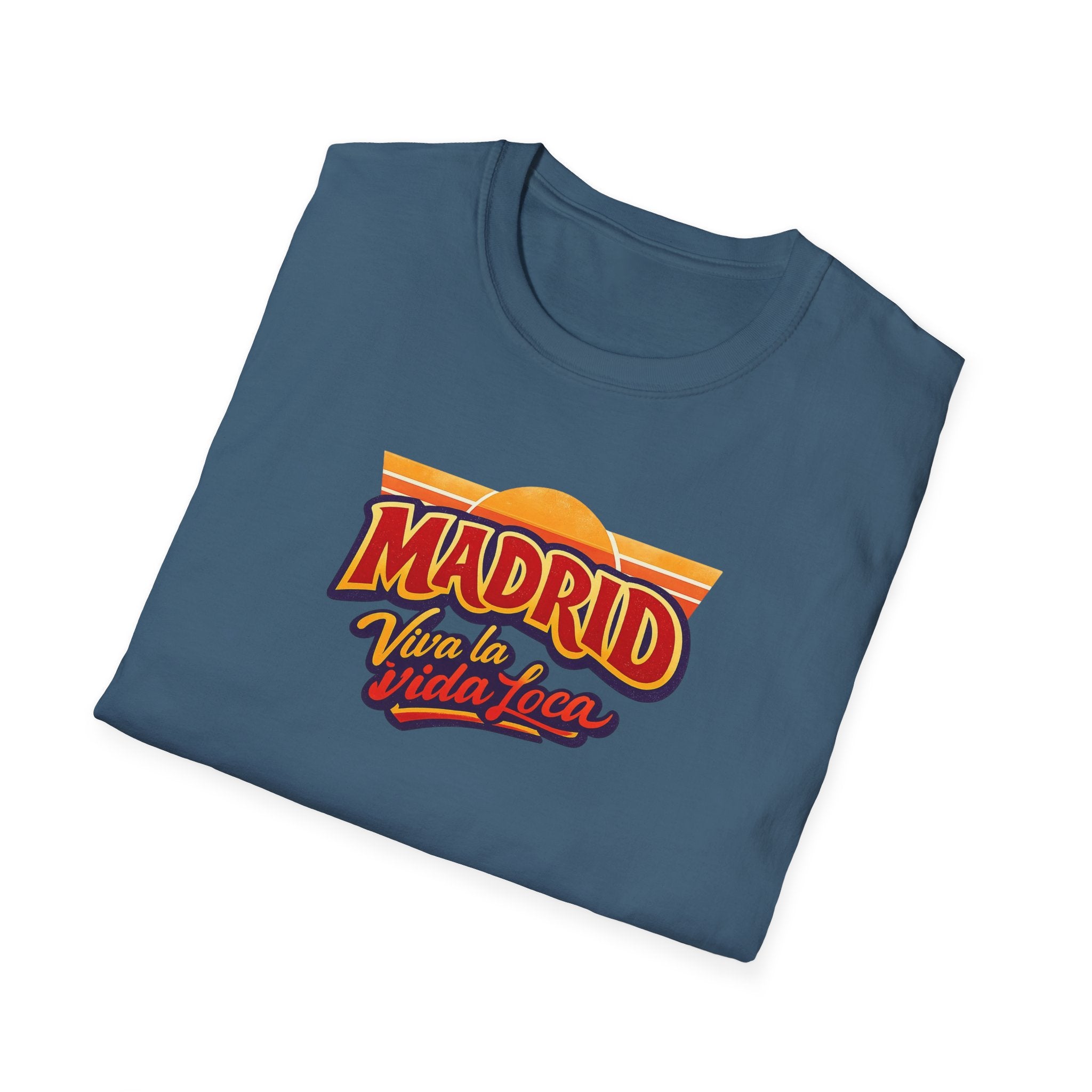 Madrid Viva La Vida Retro Graphic T-Shirt