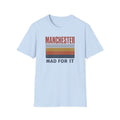 Manchester "Mad For It" Retro Stripe T-Shirt