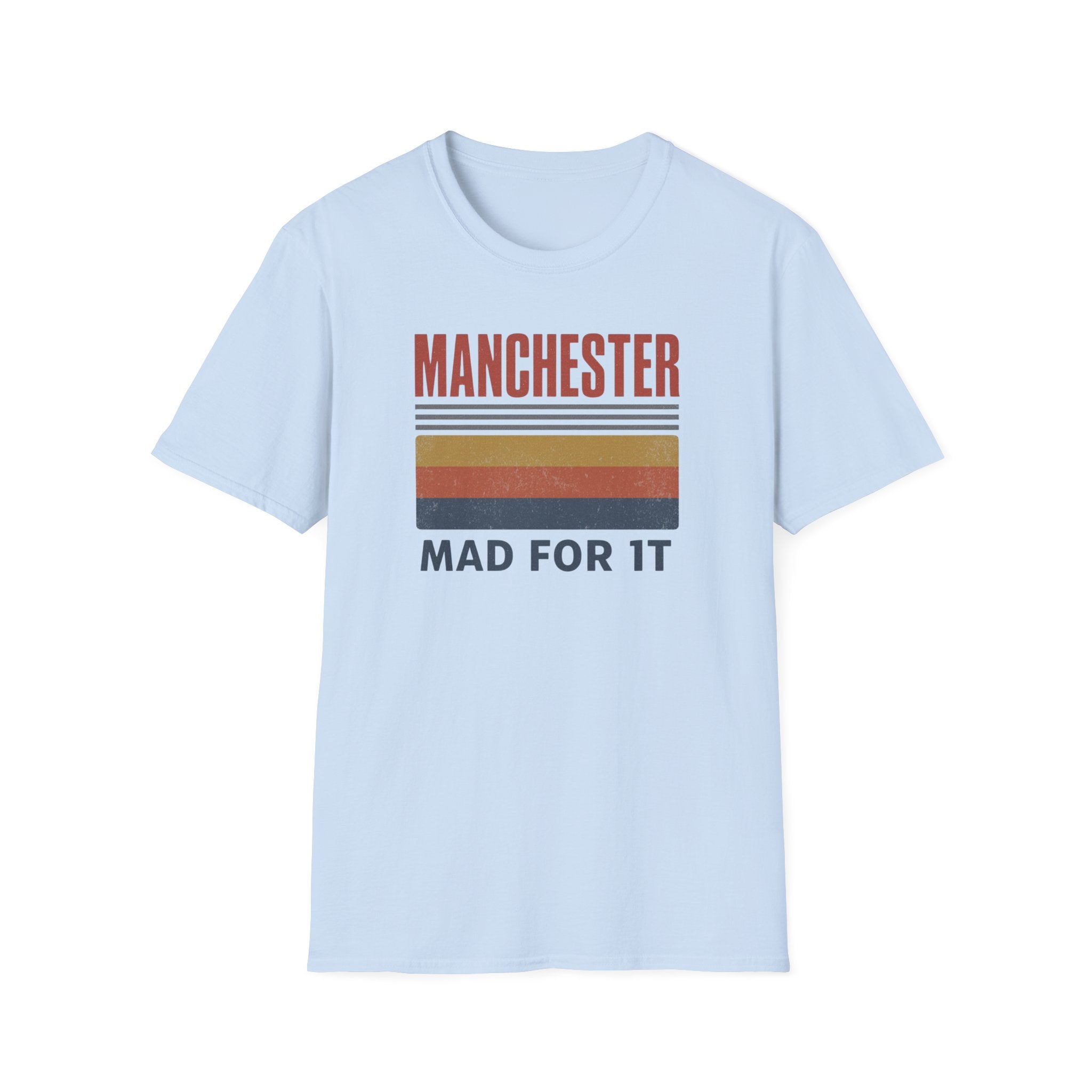 Manchester "Mad For It" Retro Stripe T-Shirt