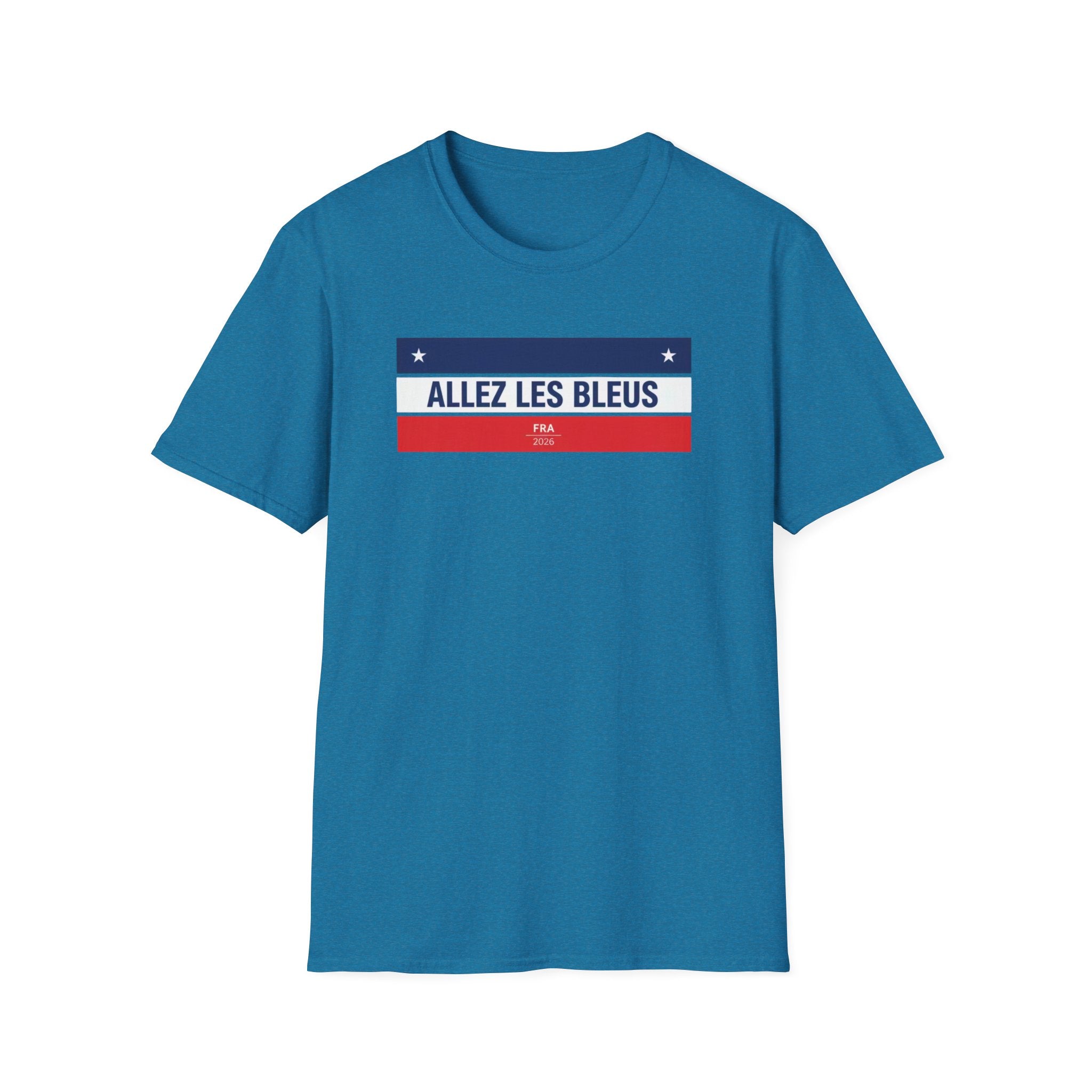 T-Shirt — Allez Les Bleus French Flag Soccer Supporter Tee
