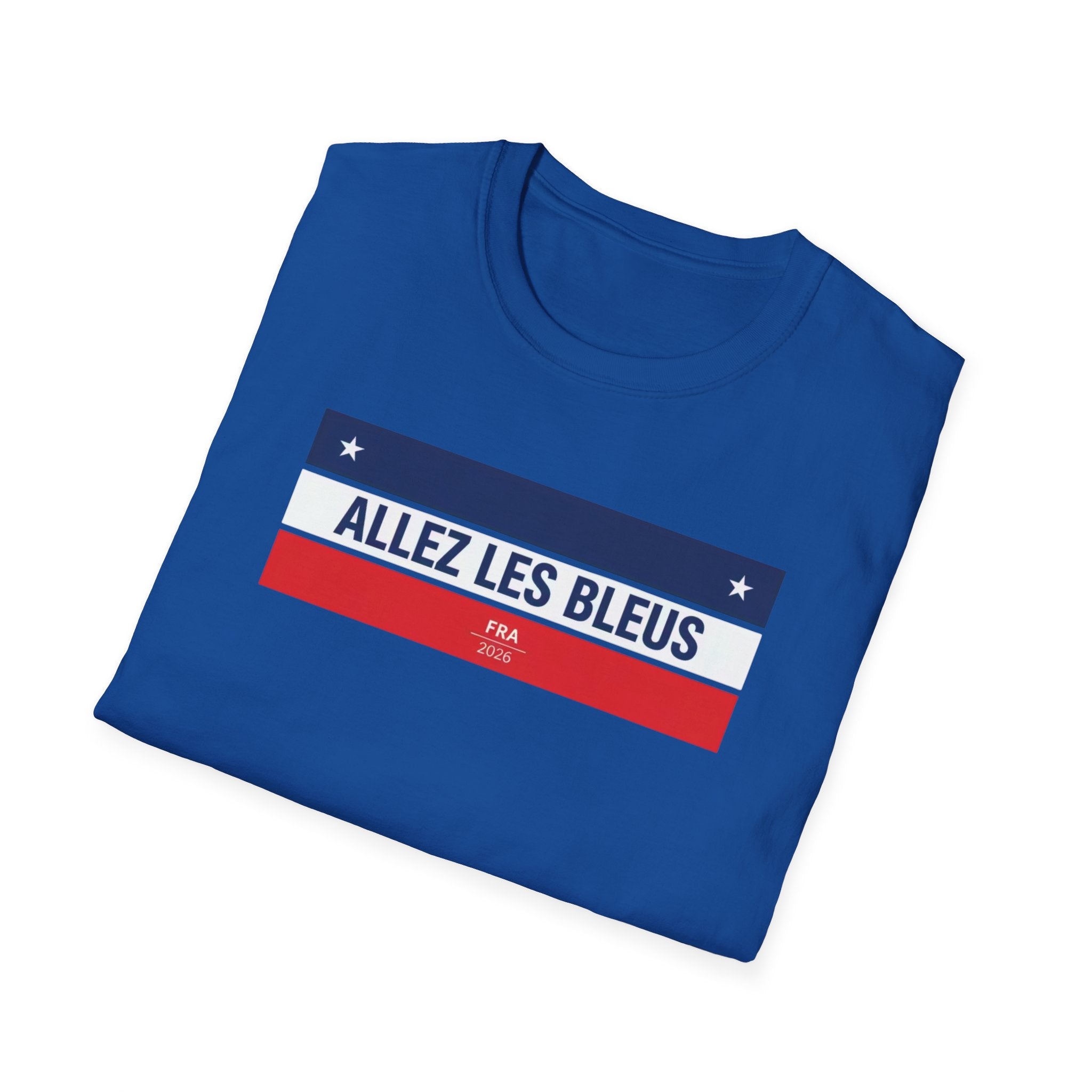 T-Shirt — Allez Les Bleus French Flag Soccer Supporter Tee