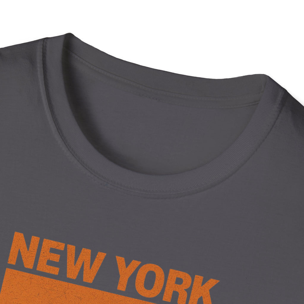 New York Sunset T-Shirt | Retro Stripes City Graphic
