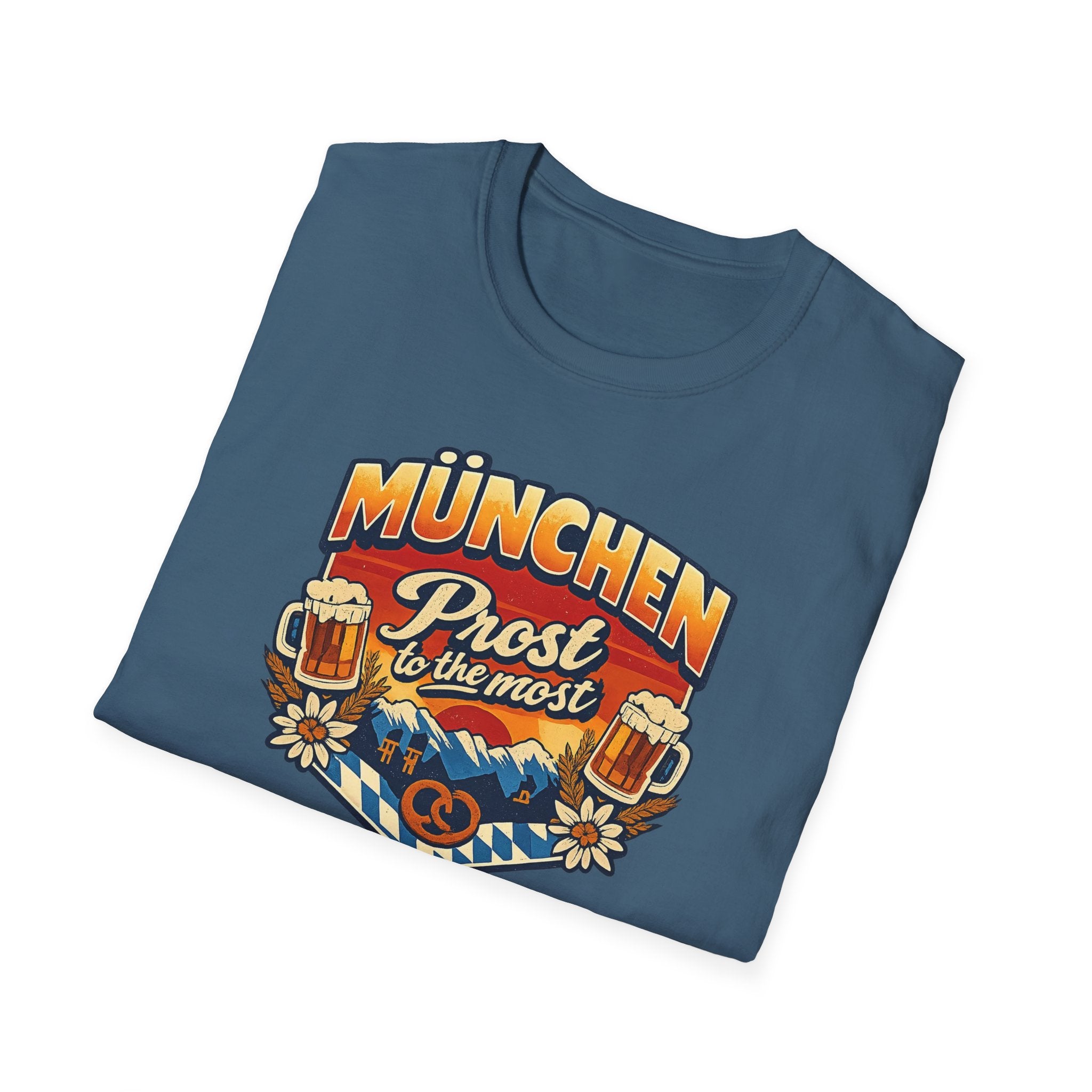 München Prost T-Shirt – Oktoberfest Beer & Pretzel Graphic Tee