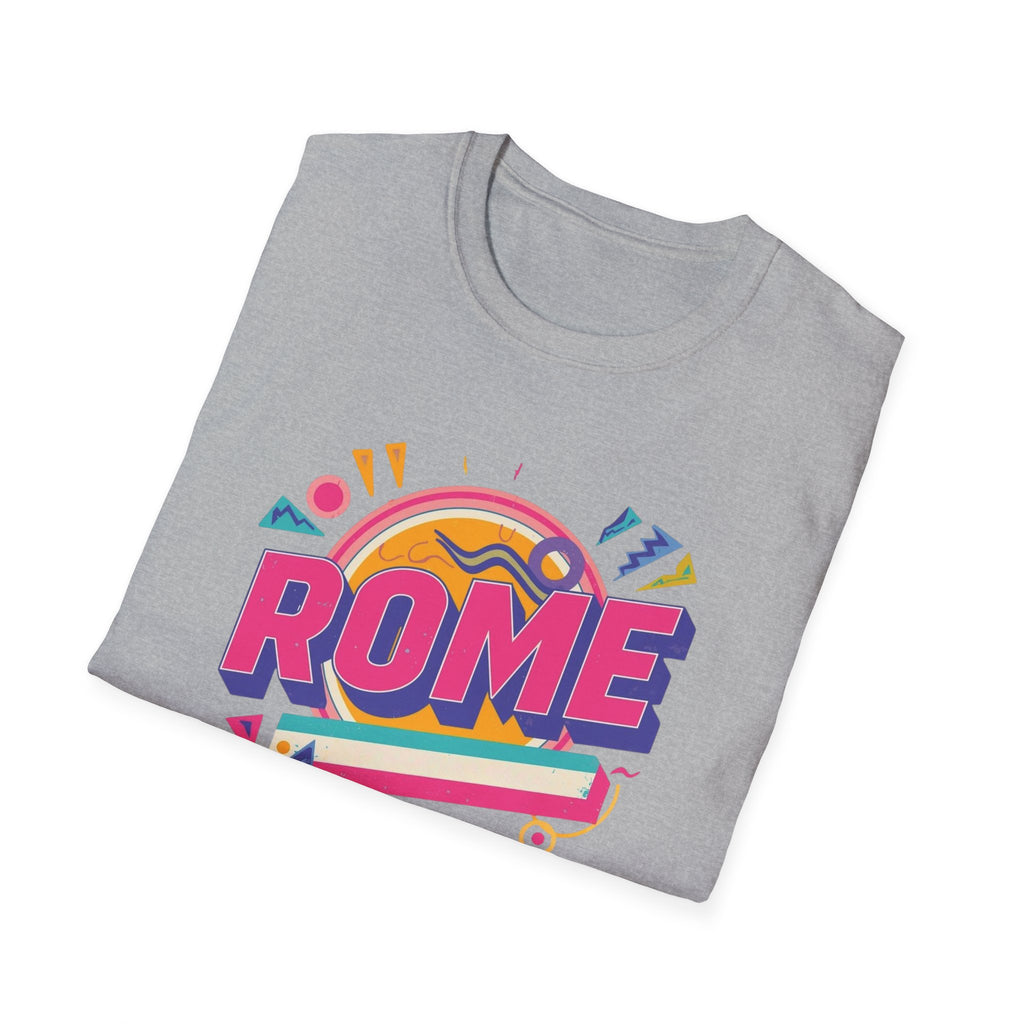 Rome Retro Graphic T-Shirt — Colorful Travel Tee