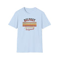 Belfast 'Completely Banjaxed' Retro Stripe T-Shirt — Vintage Irish Humor Tee