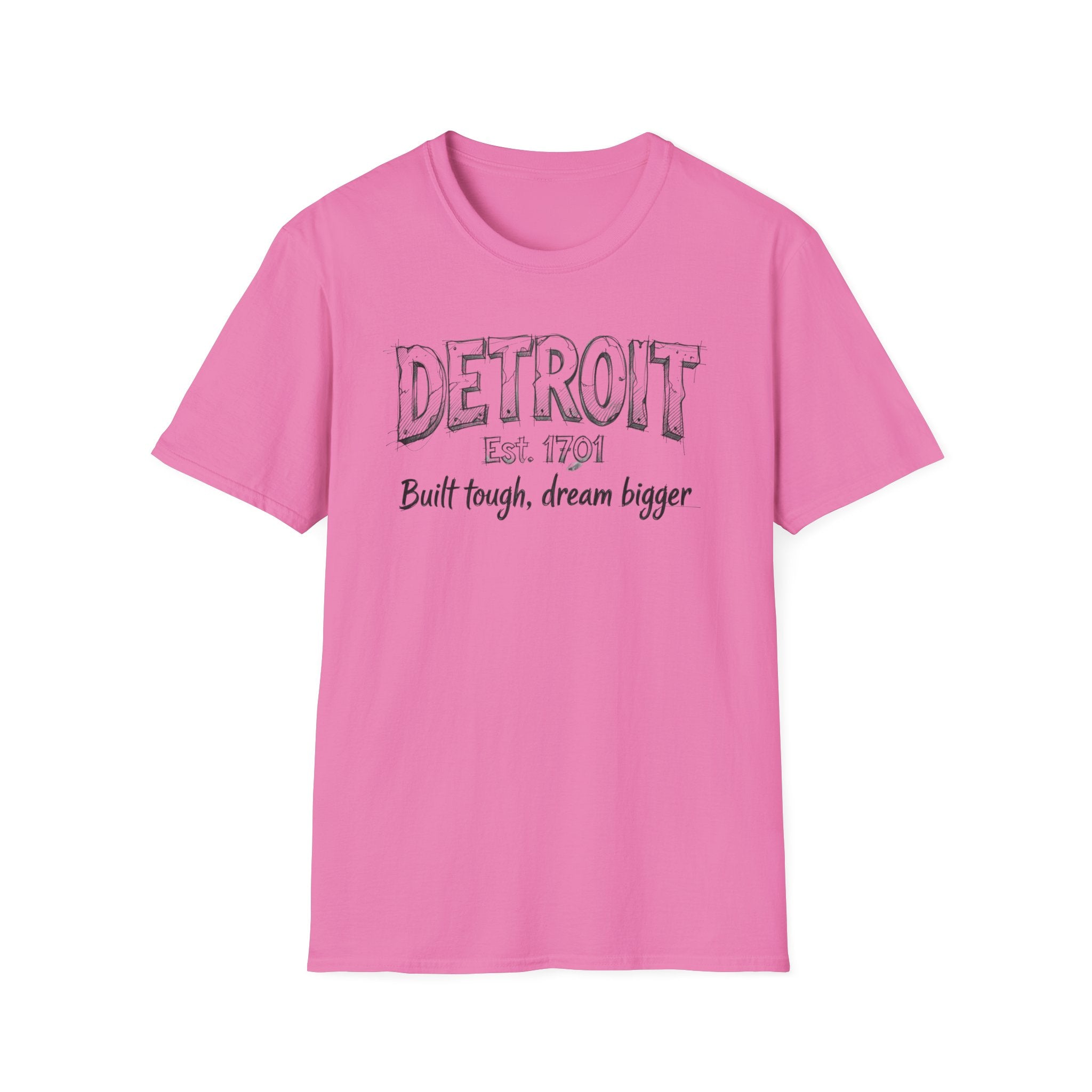 Detroit Built Tough Tee — 'Built tough, dream bigger' City Pride T-Shirt