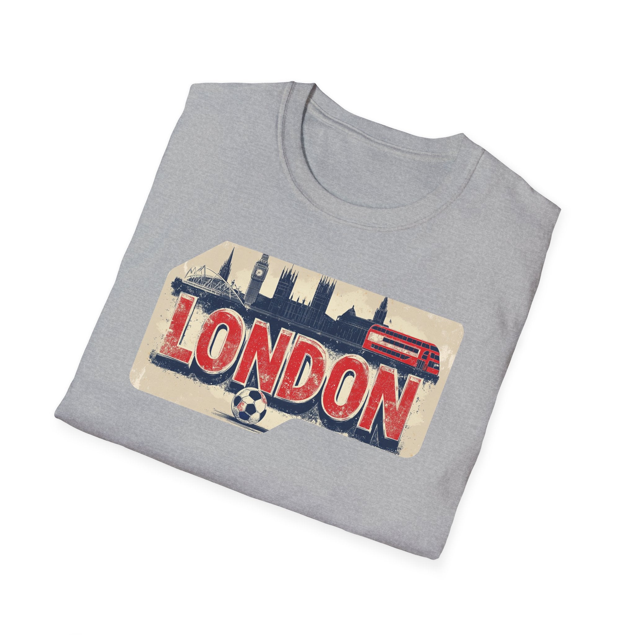 London Vintage Sign T-Shirt | Skyline, Union Jack Bus