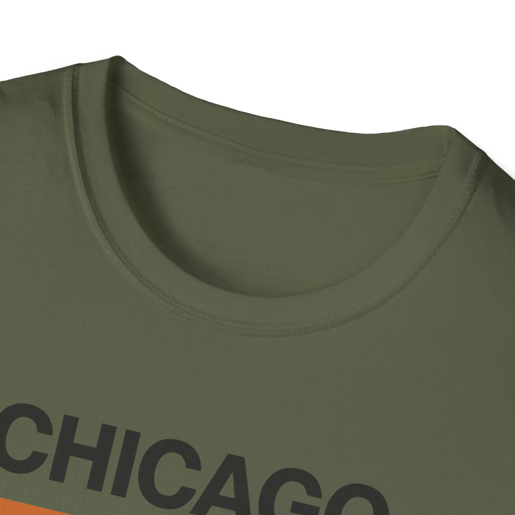 Chicago Retro Stripes T-Shirt | Vintage City Typography